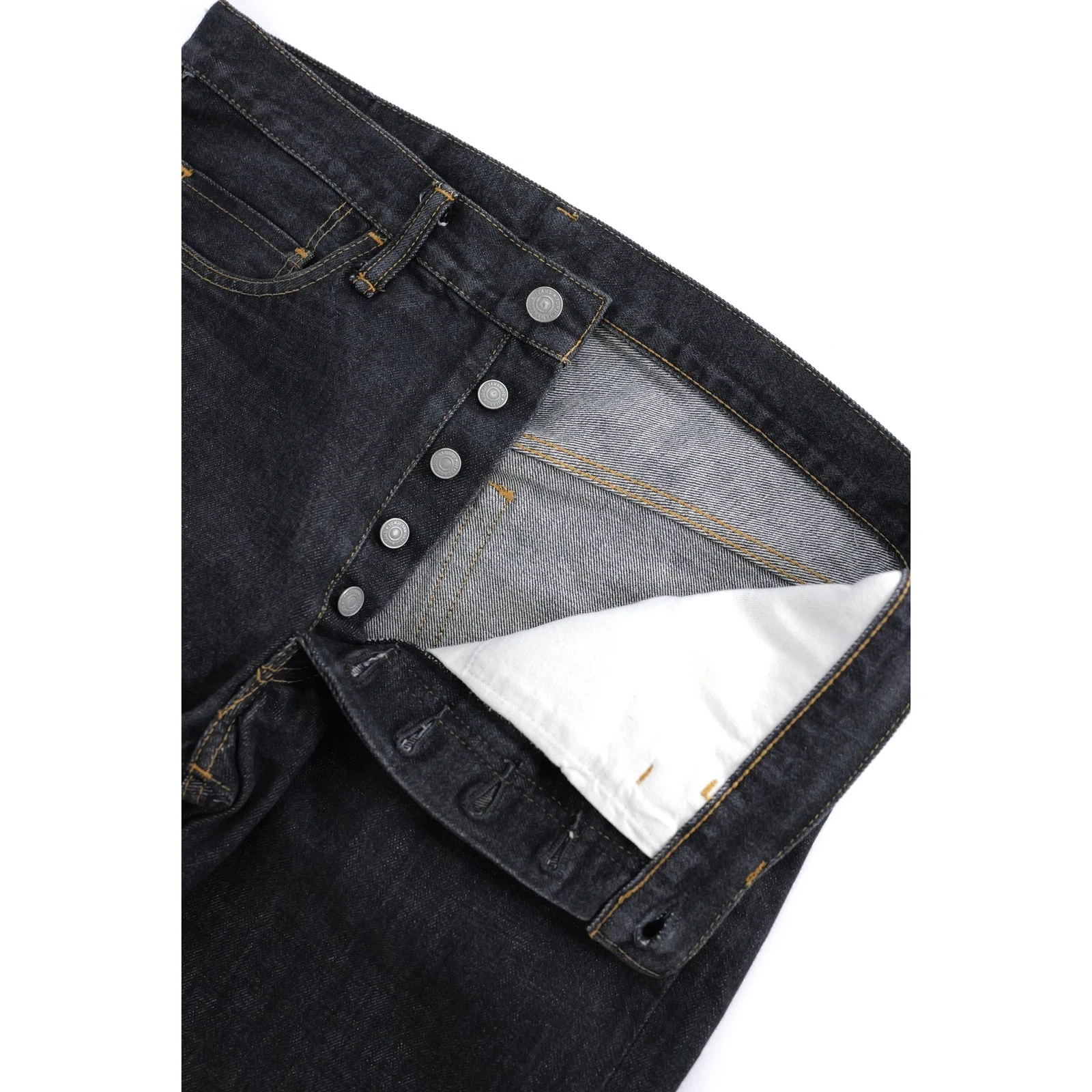 YOHJI YAMAMOTO Jean droit Marine vintage, passéist — photo 8