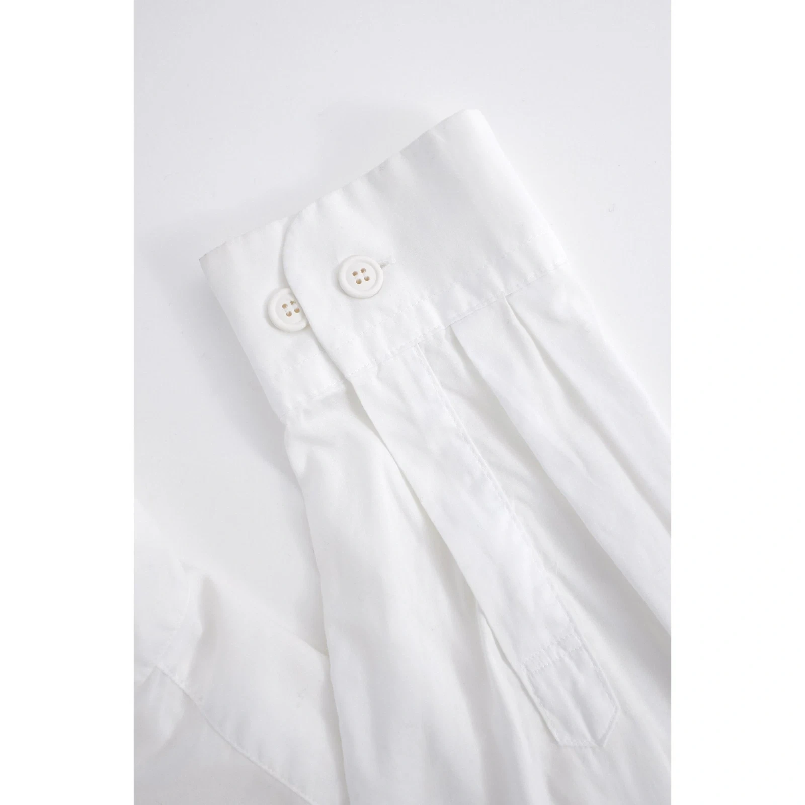 ISSEY MIYAKE Chemise Blanc vintage, passéist — photo 7