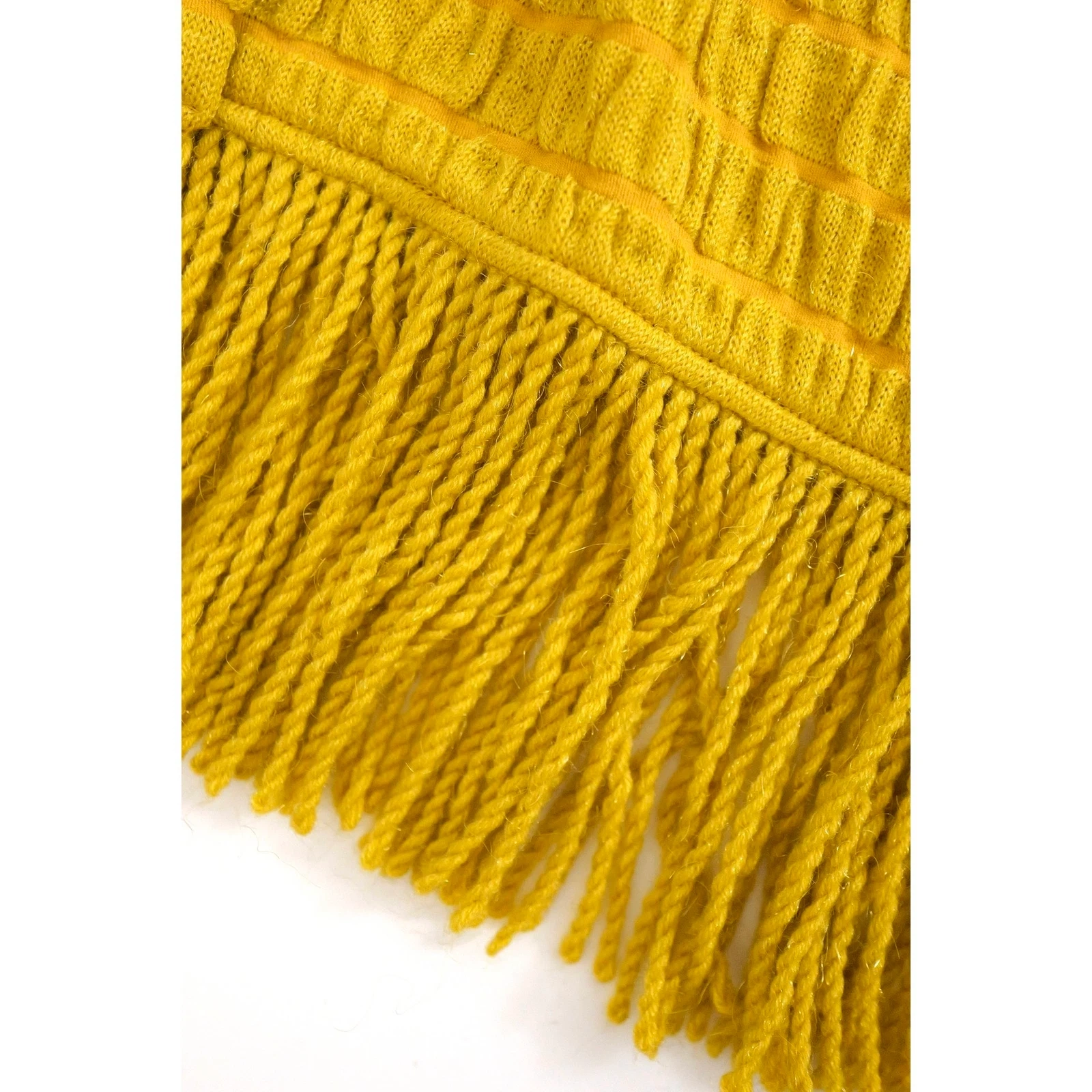 JUNKO KOSHINO Veste en laine Jaune vintage, passéist — photo 6