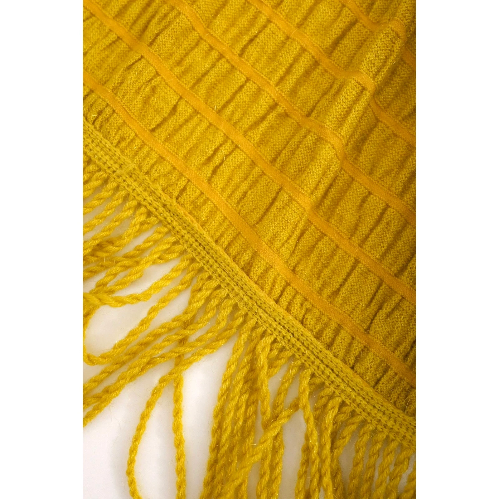 JUNKO KOSHINO Veste en laine Jaune vintage, passéist — photo 10