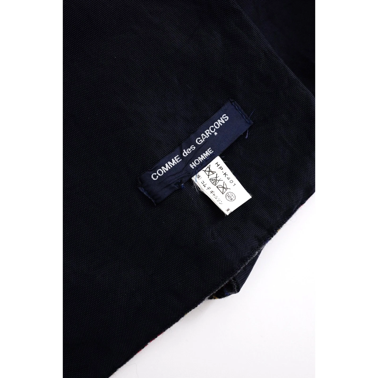 COMME DES GARÇONS Echarpe en laine Multicolore vintage, passéist — photo 5