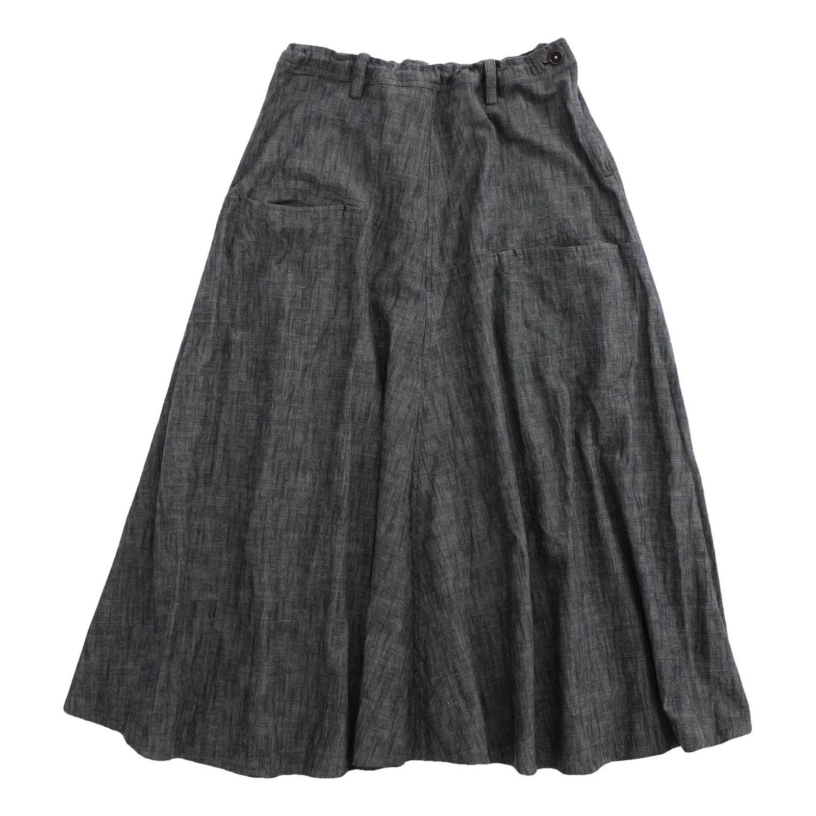 YOHJI YAMAMOTO Jupe longue Gris vintage, passéist — photo 1