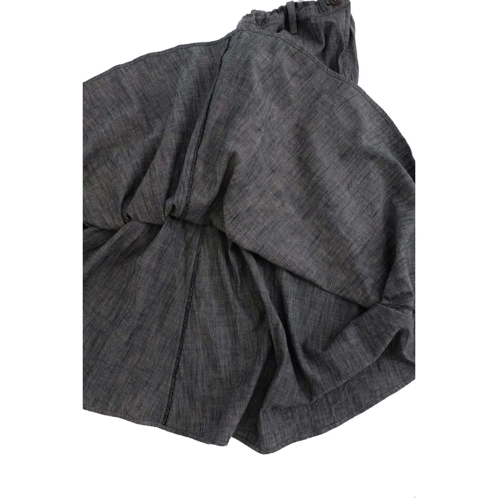 YOHJI YAMAMOTO Jupe longue Gris vintage, passéist — photo 8