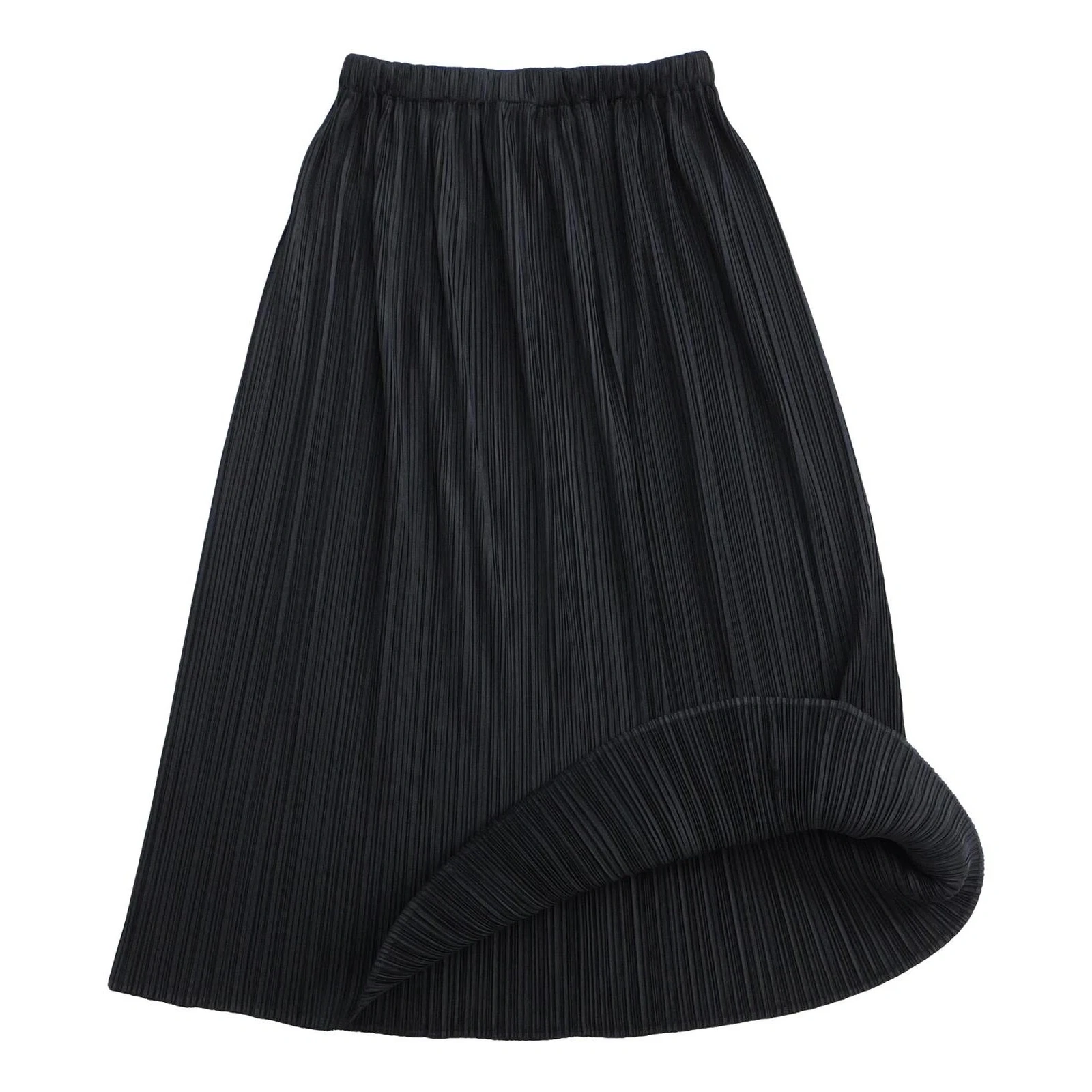ISSEY MIYAKE Jupe mi-longue Noir vintage, passéist — photo 1