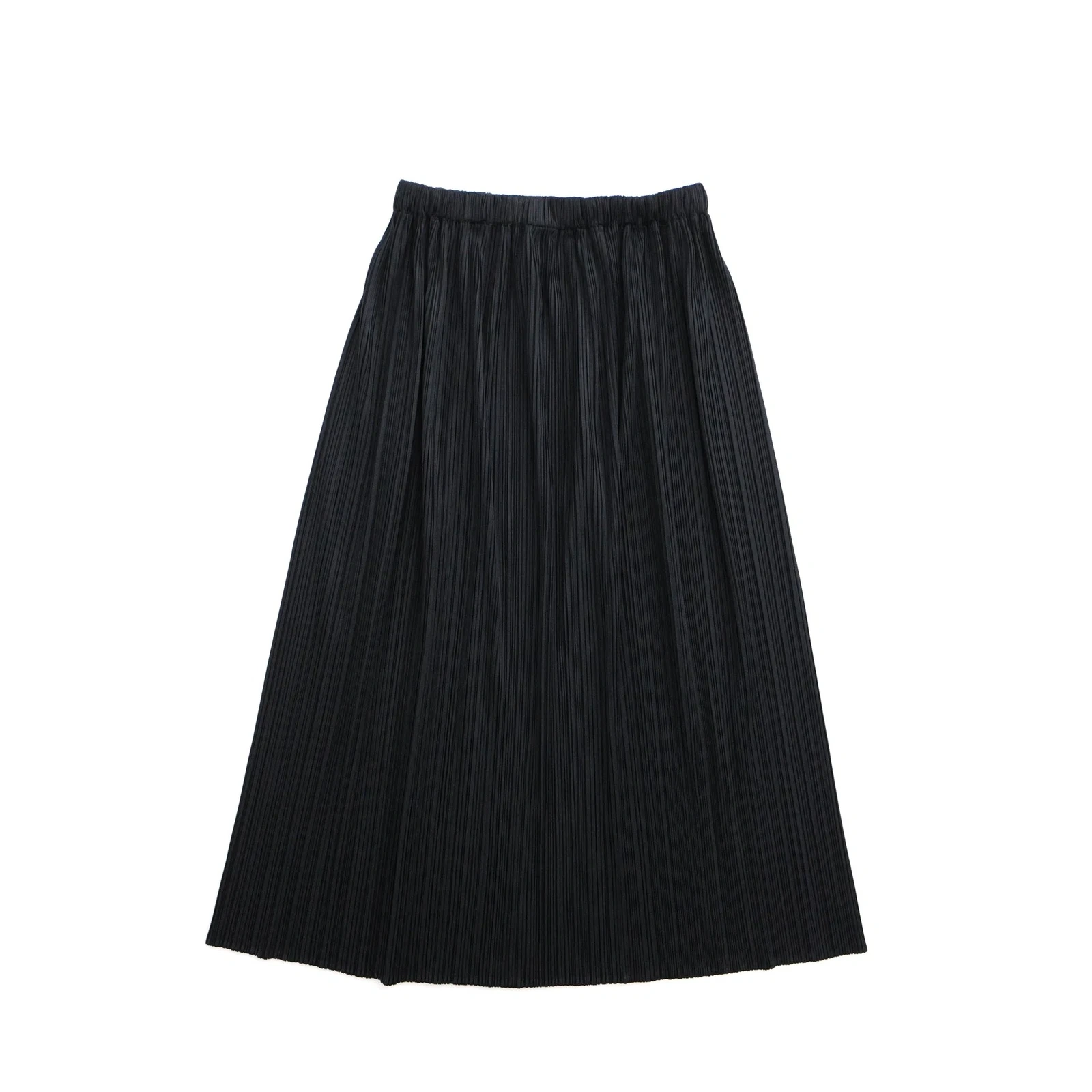 ISSEY MIYAKE Jupe mi-longue Noir vintage, passéist — photo 2