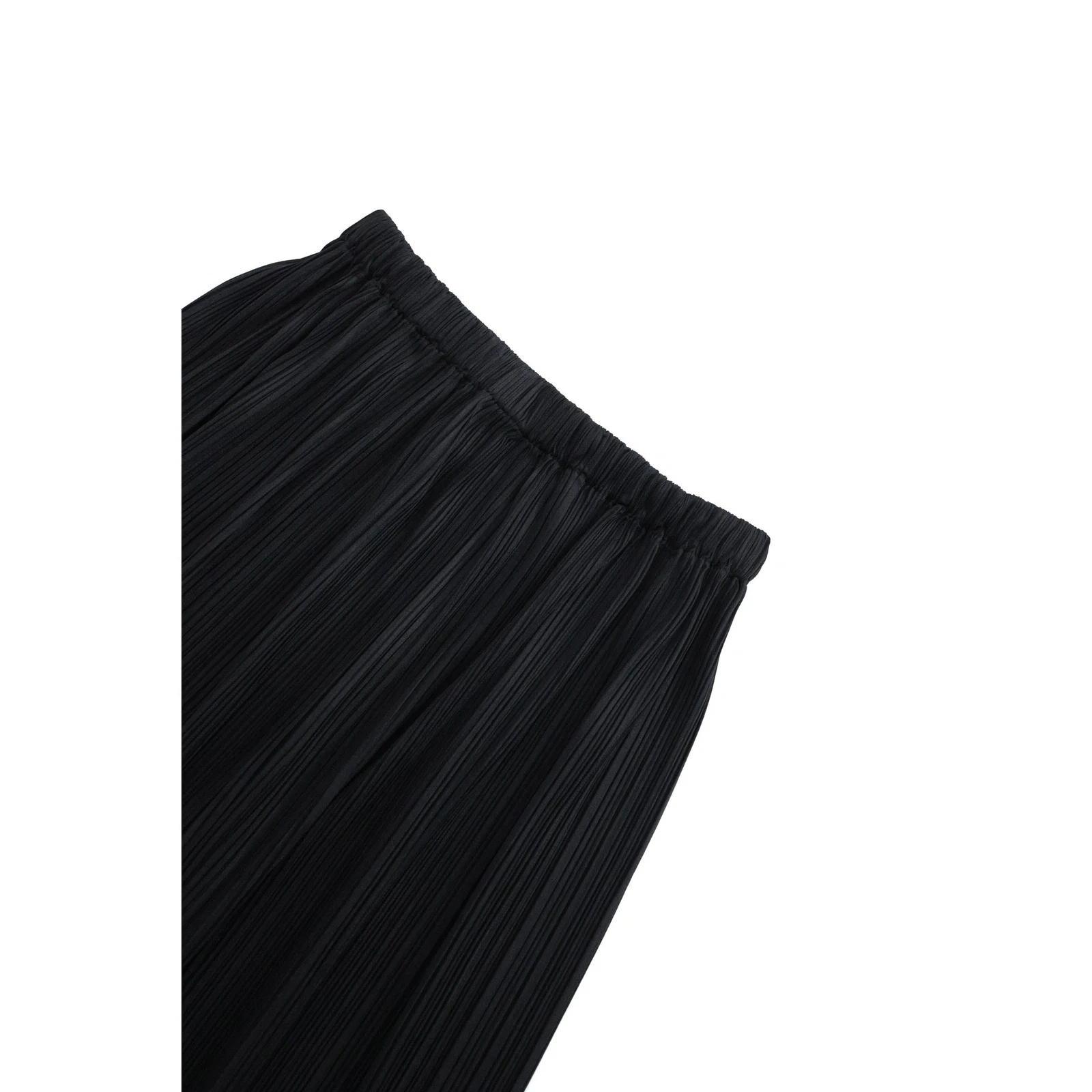 ISSEY MIYAKE Jupe mi-longue Noir vintage, passéist — photo 3