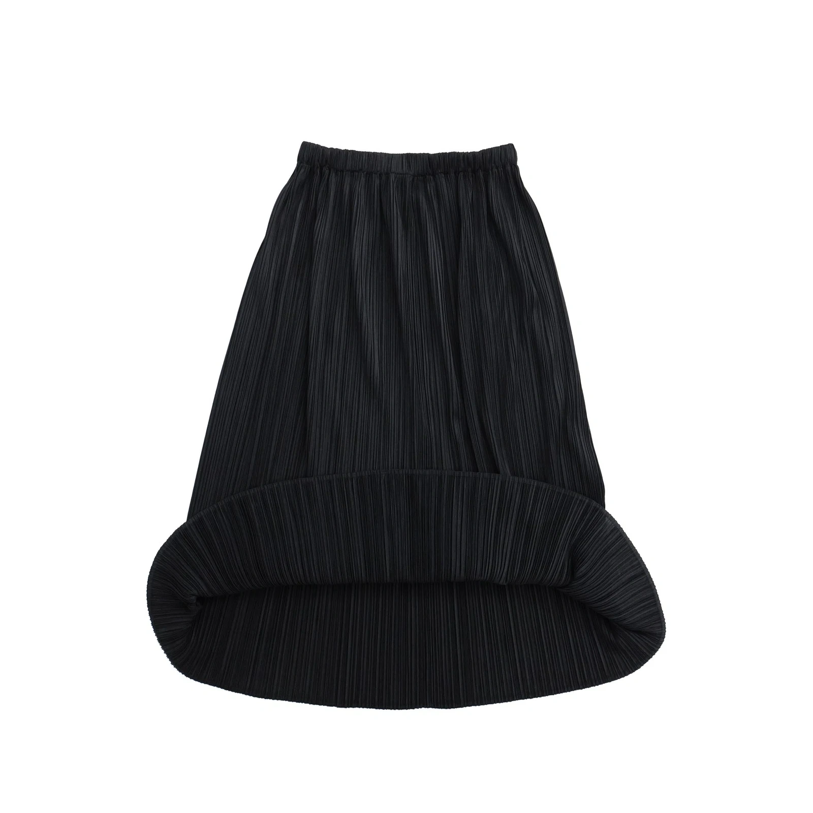 ISSEY MIYAKE Jupe mi-longue Noir vintage, passéist — photo 6