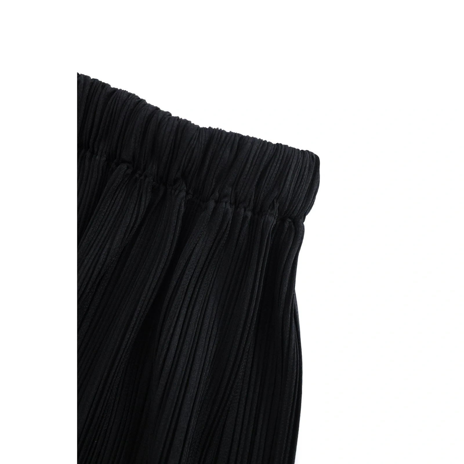 ISSEY MIYAKE Jupe mi-longue Noir vintage, passéist — photo 8