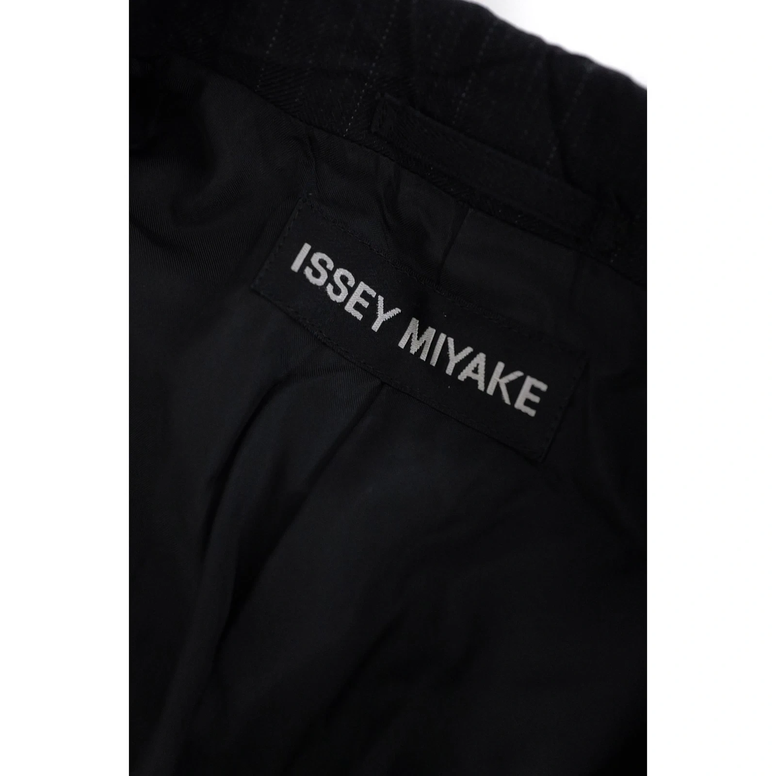 ISSEY MIYAKE Veste en laine Noir vintage, passéist — photo 12