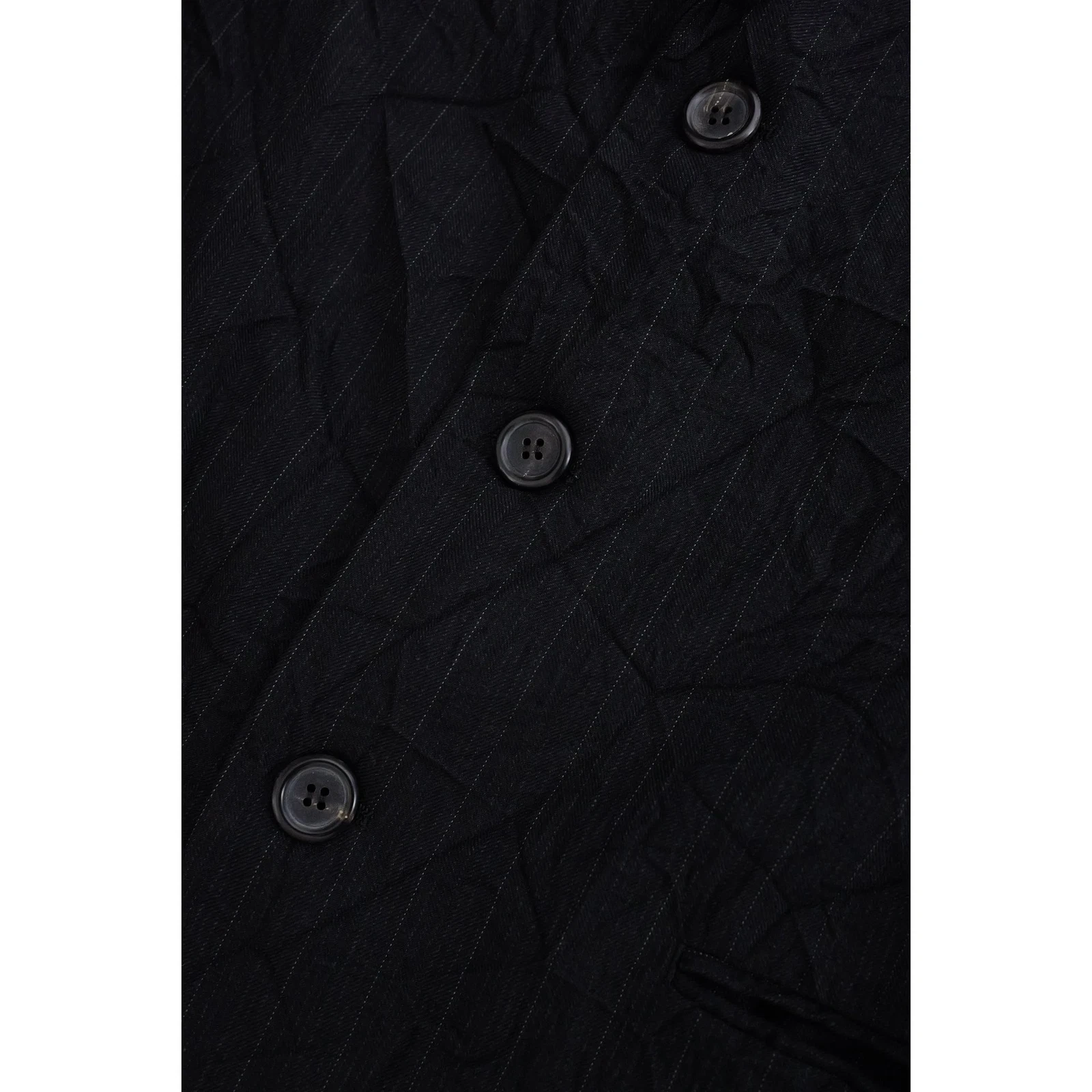 ISSEY MIYAKE Veste en laine Noir vintage, passéist — photo 6