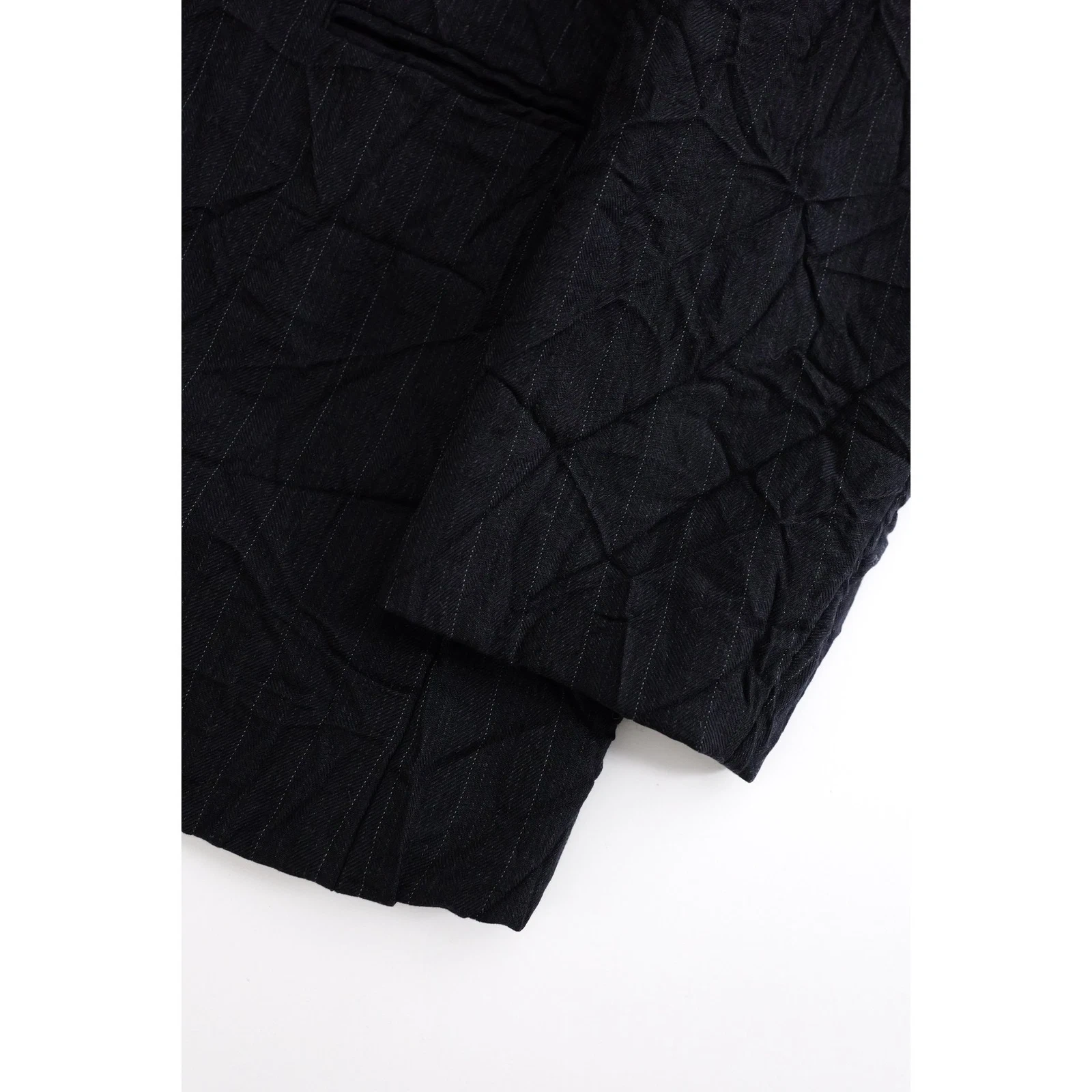 ISSEY MIYAKE Veste en laine Noir vintage, passéist — photo 8
