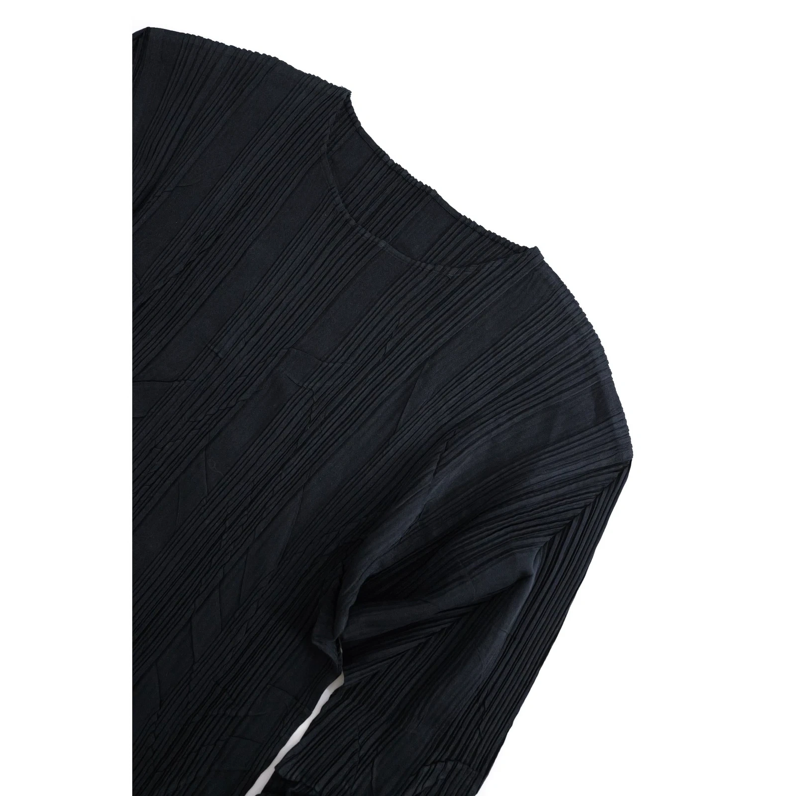 ISSEY MIYAKE Blouse Gris vintage, passéist — photo 2