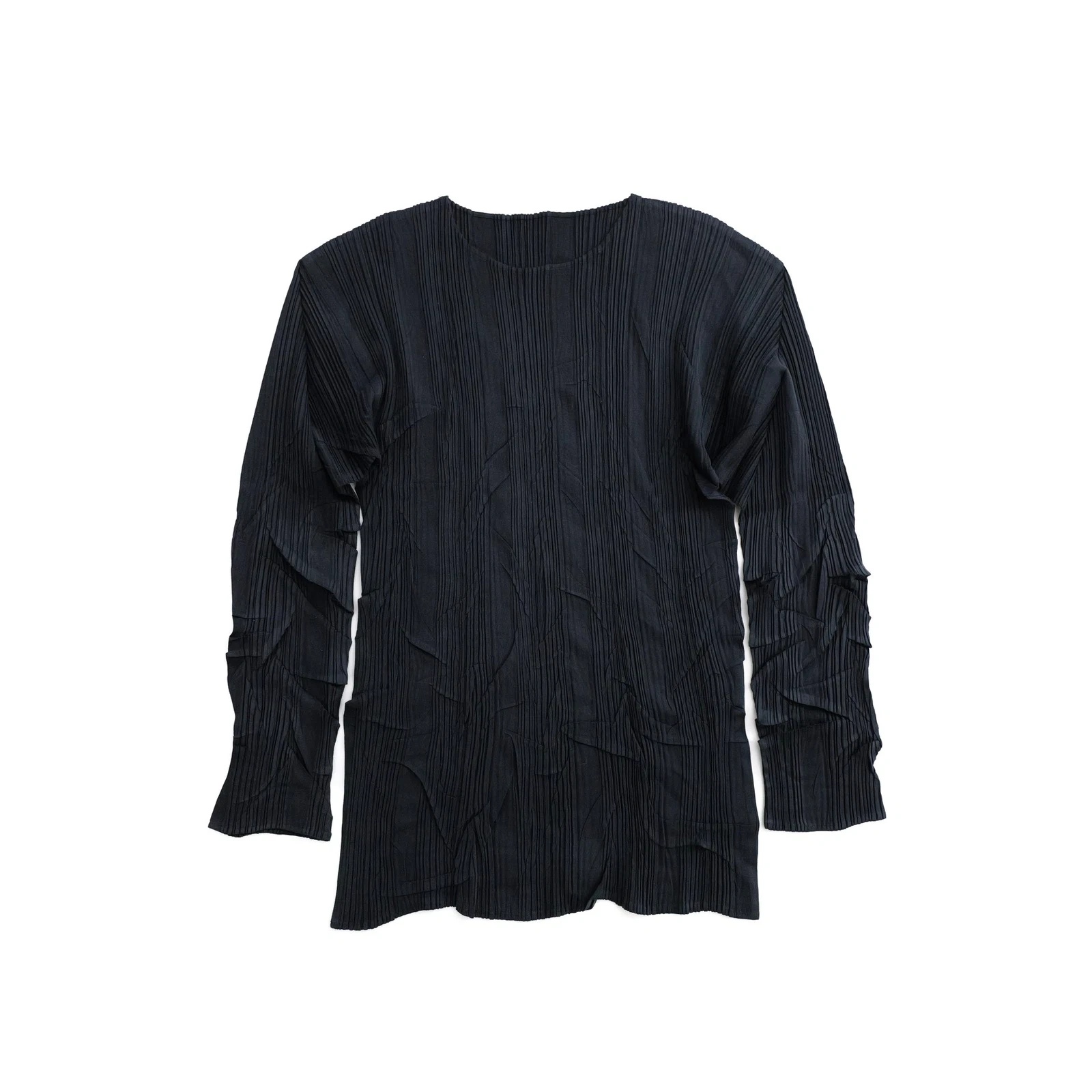 ISSEY MIYAKE Blouse Gris vintage, passéist — photo 6