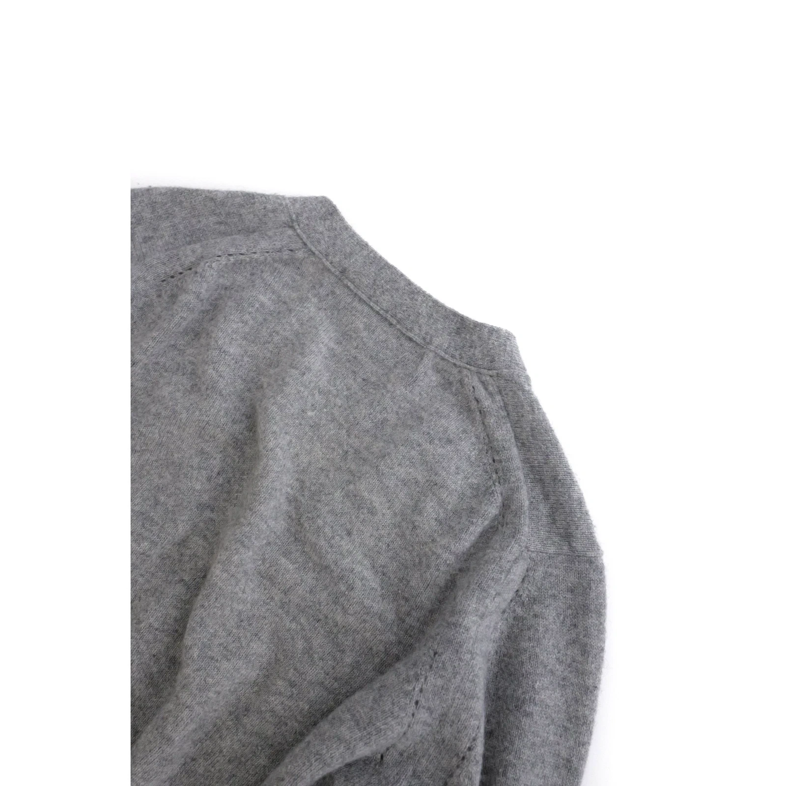 COMME DES GARÇONS Cardigan en cachemire Gris vintage, passéist — photo 13