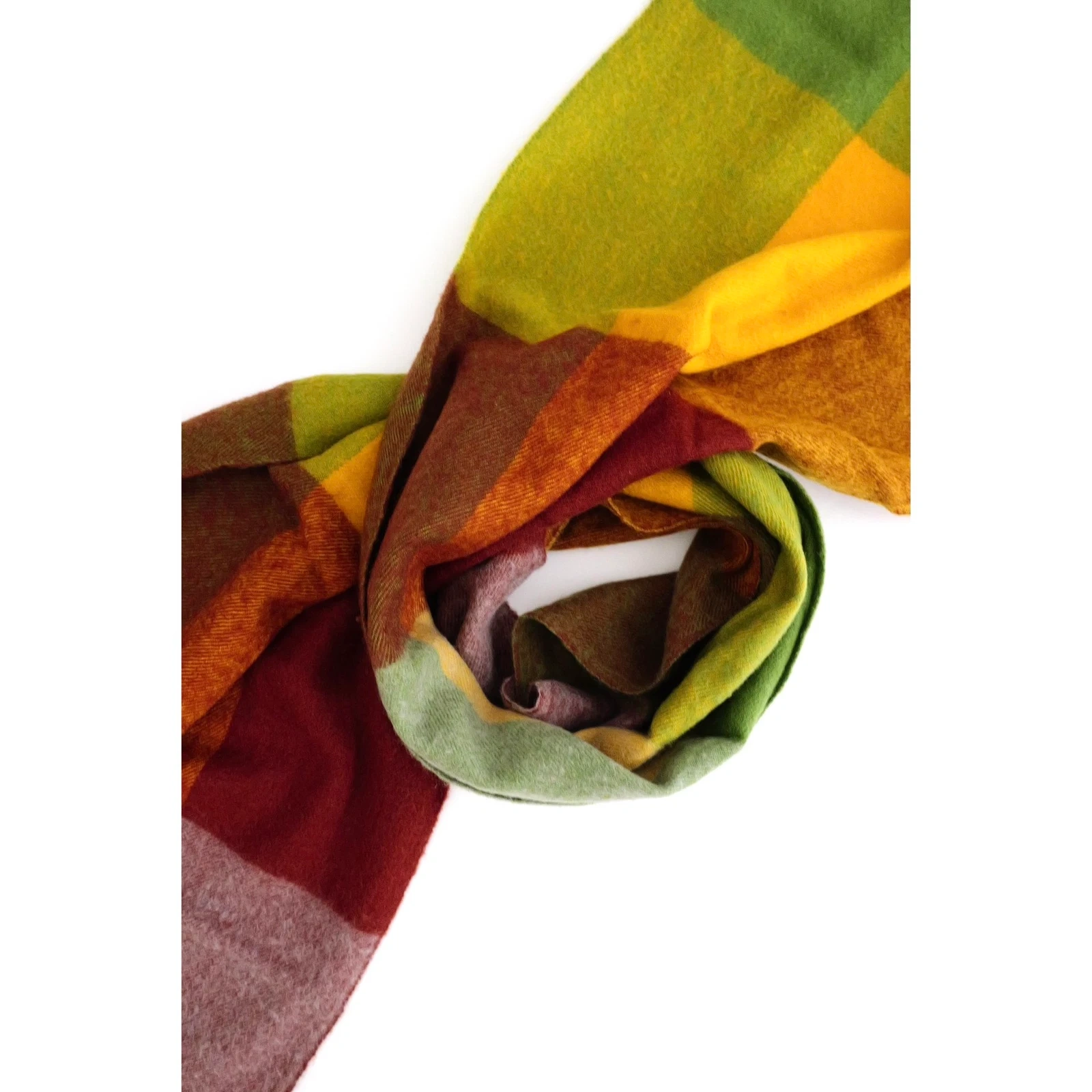 YOHJI YAMAMOTO Echarpe en laine Multicolore vintage, passéist — photo 2