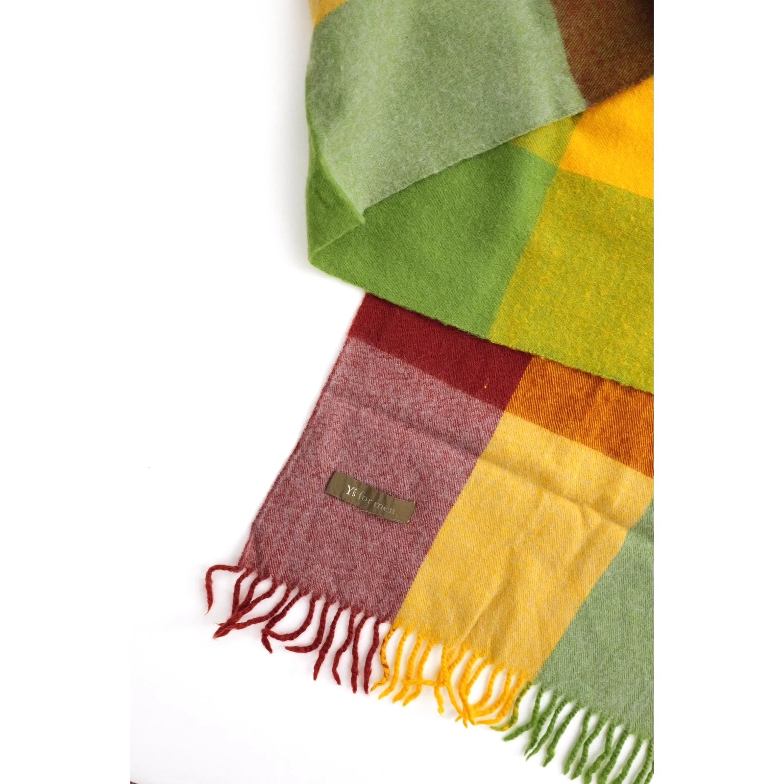 YOHJI YAMAMOTO Echarpe en laine Multicolore vintage, passéist — photo 4
