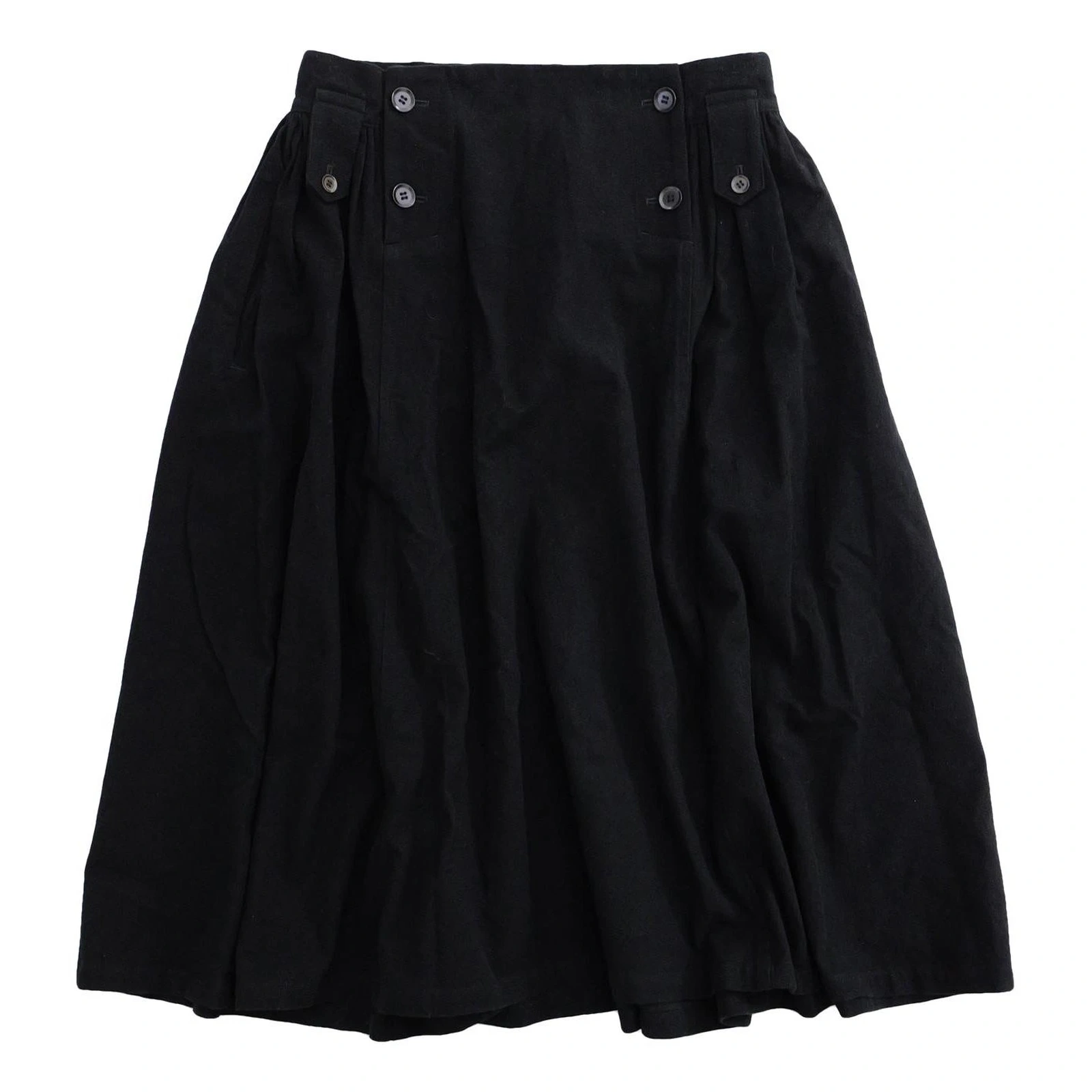 YOHJI YAMAMOTO Jupe longue Noir vintage, passéist — photo 1