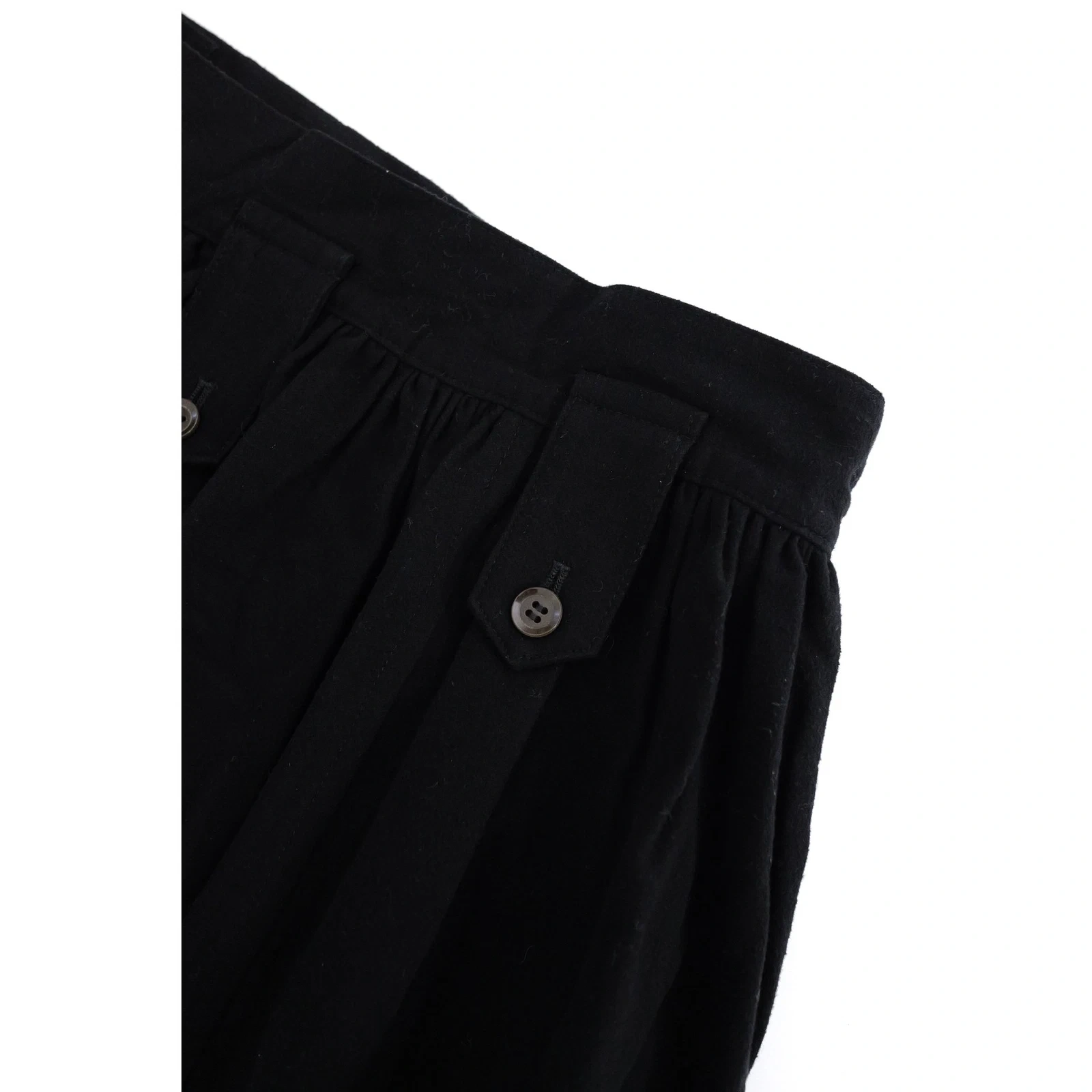 YOHJI YAMAMOTO Jupe longue Noir vintage, passéist — photo 12