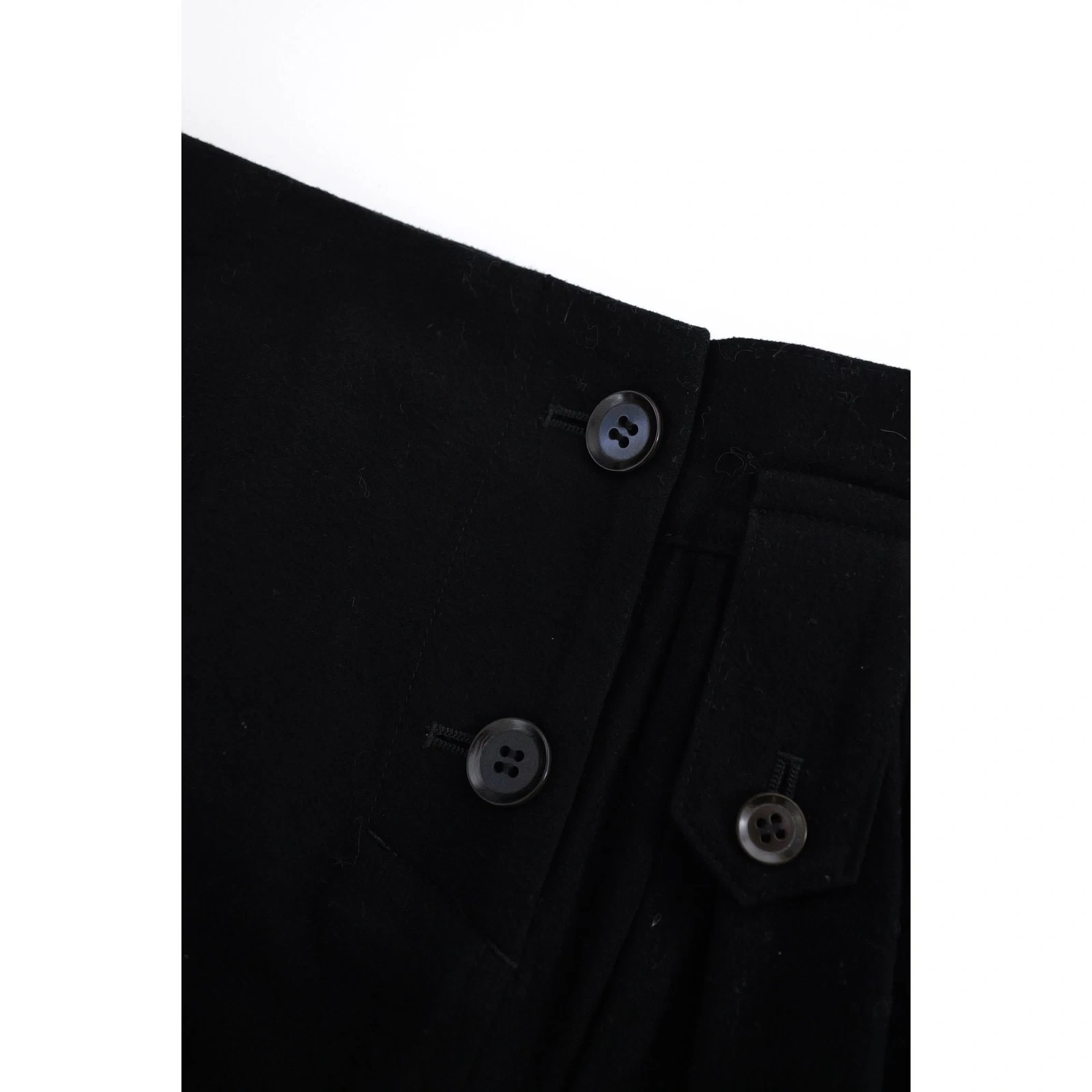 YOHJI YAMAMOTO Jupe longue Noir vintage, passéist — photo 5