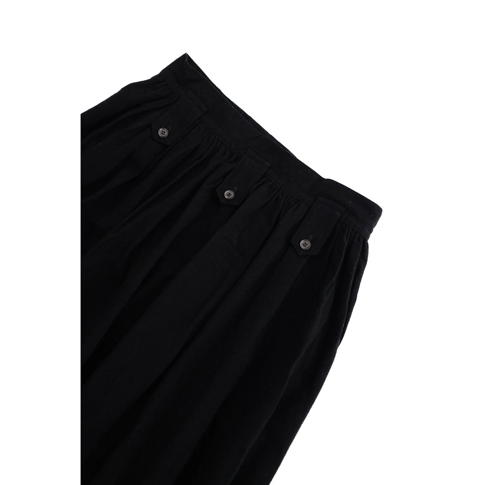 YOHJI YAMAMOTO Jupe longue Noir vintage, passéist — photo 10