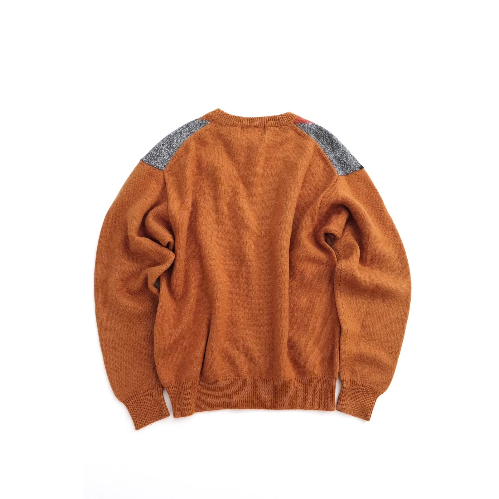 JUNKO KOSHINO Pull en laine Orange vintage, passéist — photo 12