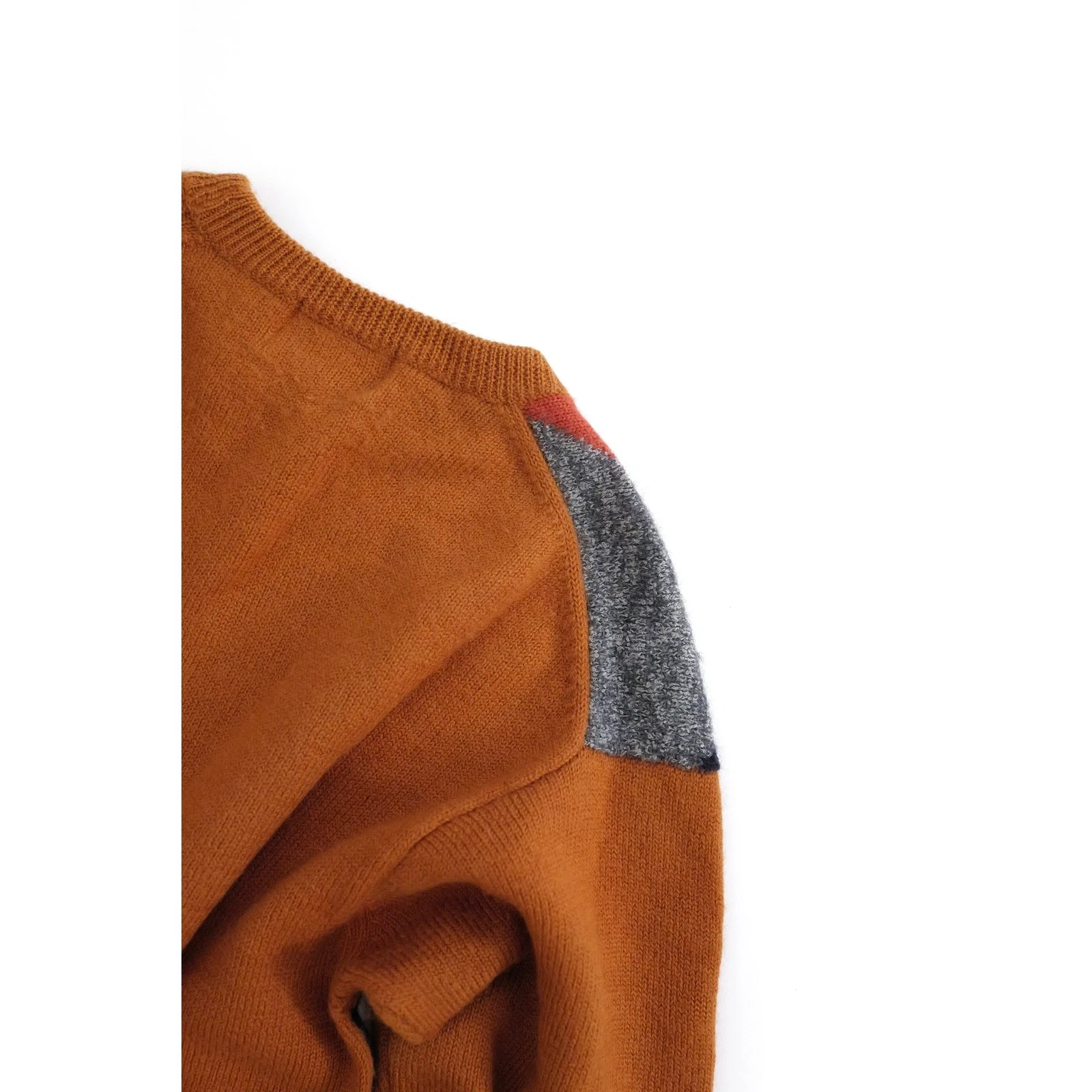 JUNKO KOSHINO Pull en laine Orange vintage, passéist — photo 13