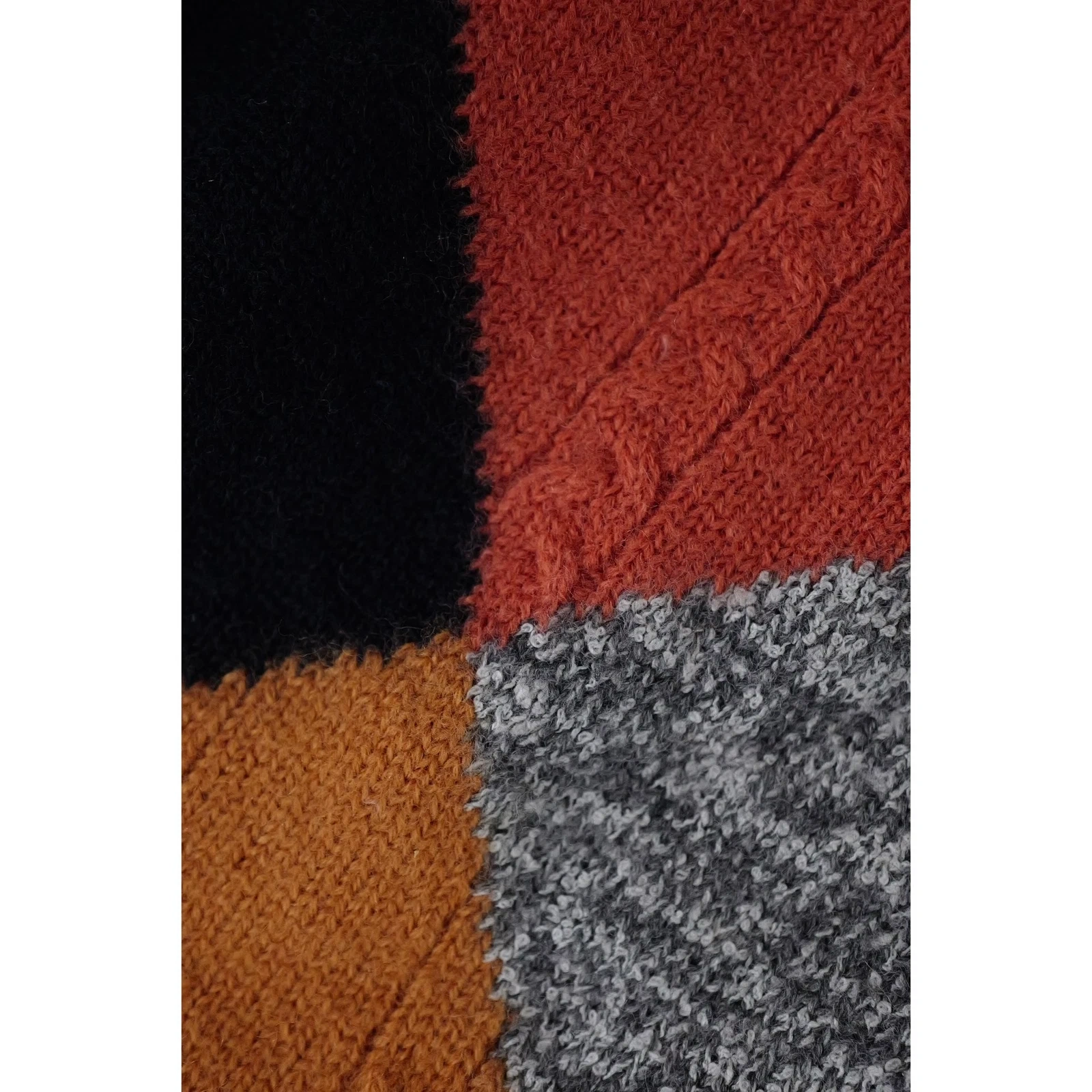 JUNKO KOSHINO Pull en laine Orange vintage, passéist — photo 5