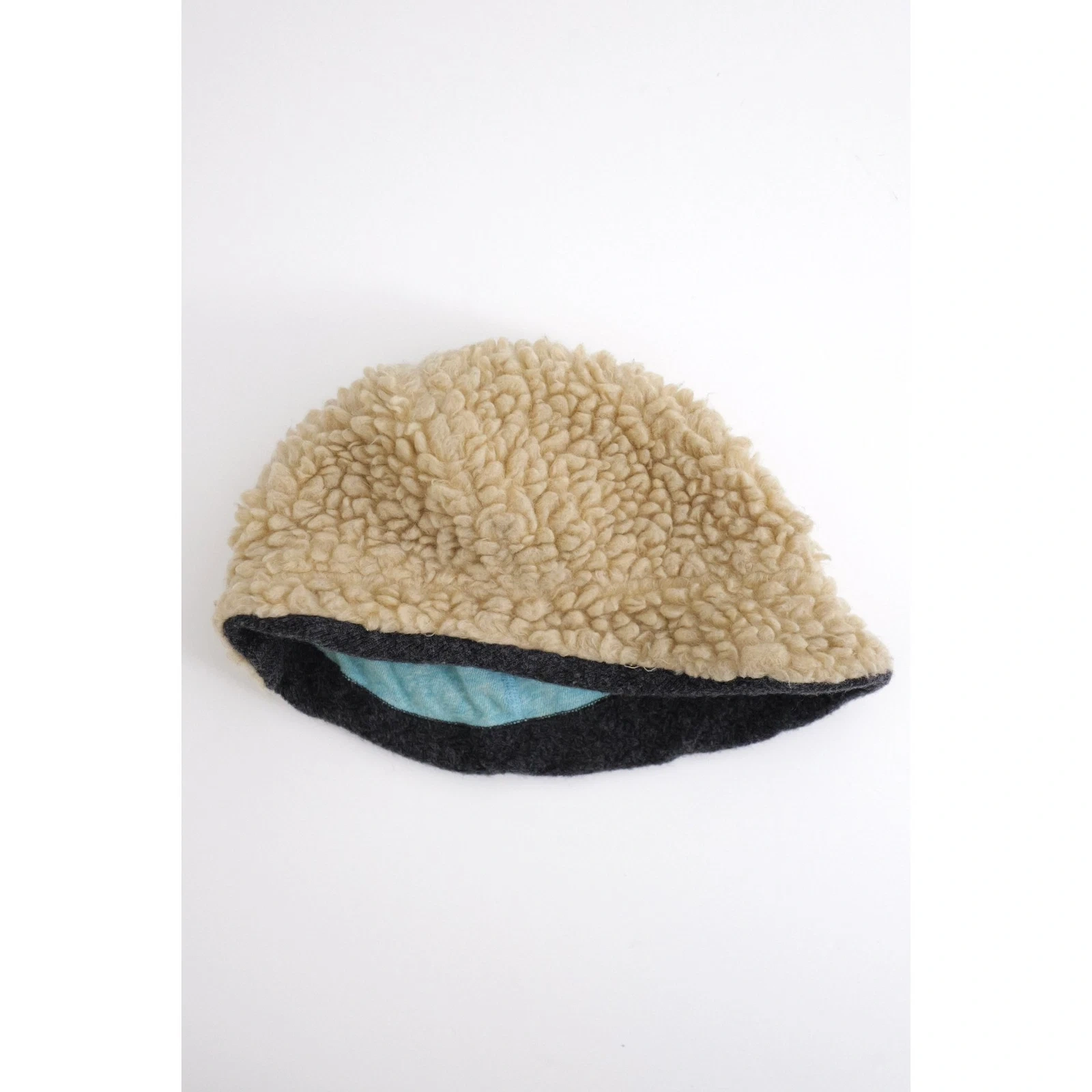 45RPM Beret en laine Beige vintage, passéist — photo 2