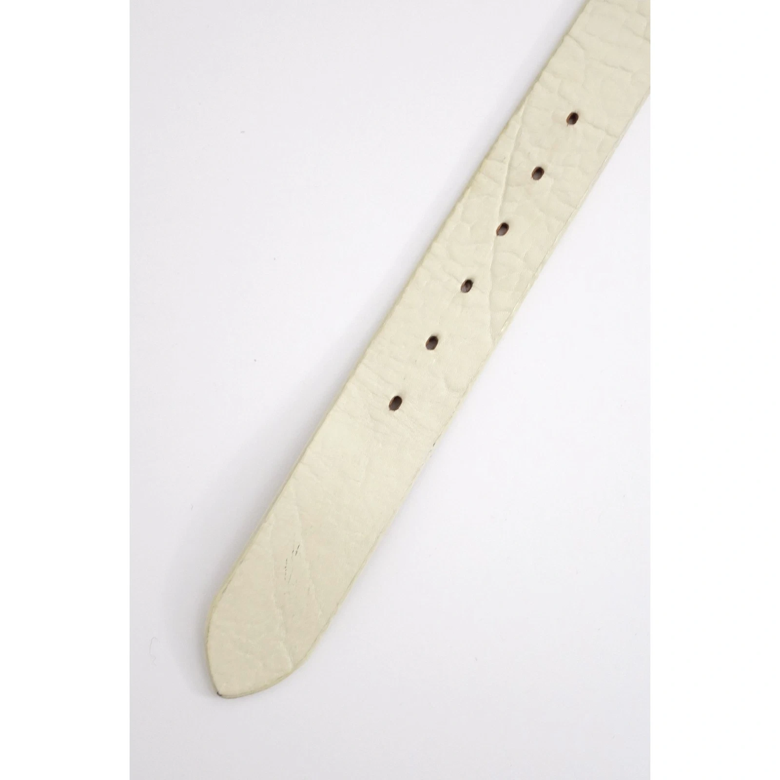 45RPM Ceinture en cuir Beige vintage, passéist — photo 10