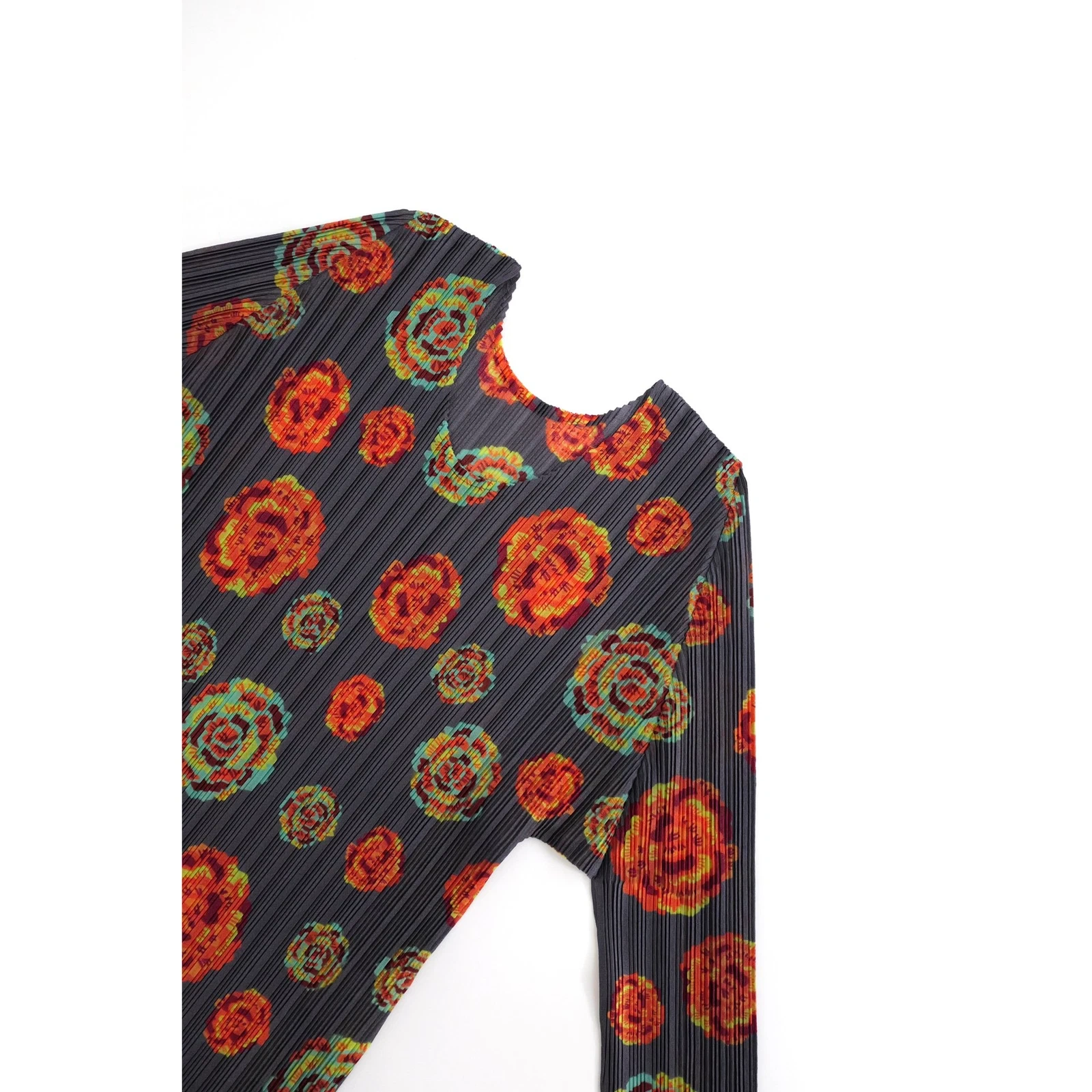 ISSEY MIYAKE Blouse Multicolore vintage, passéist — photo 2