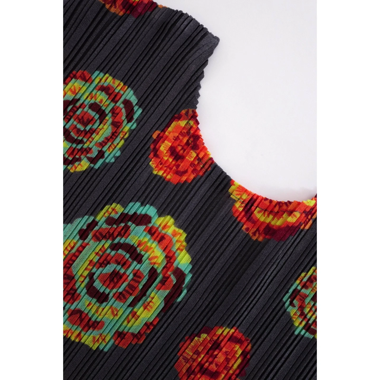 ISSEY MIYAKE Blouse Multicolore vintage, passéist — photo 12