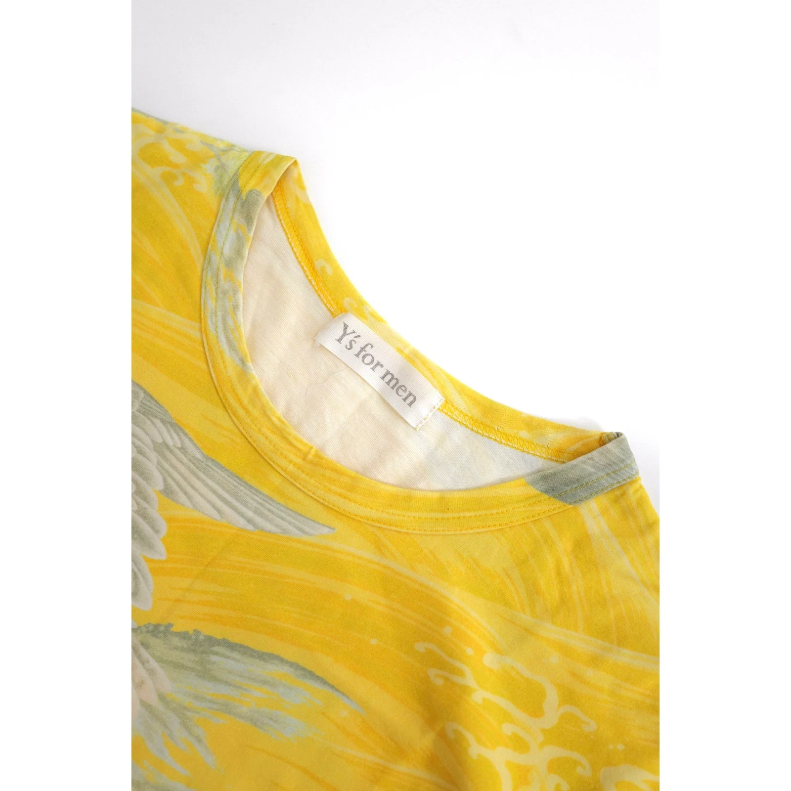 YOHJI YAMAMOTO Tee shirt Jaune vintage, passéist — photo 4