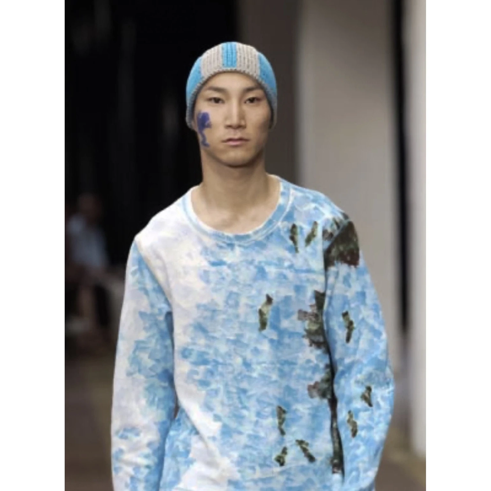 ISSEY MIYAKE Chapeau / bonnet Marine vintage, passéist — photo 6