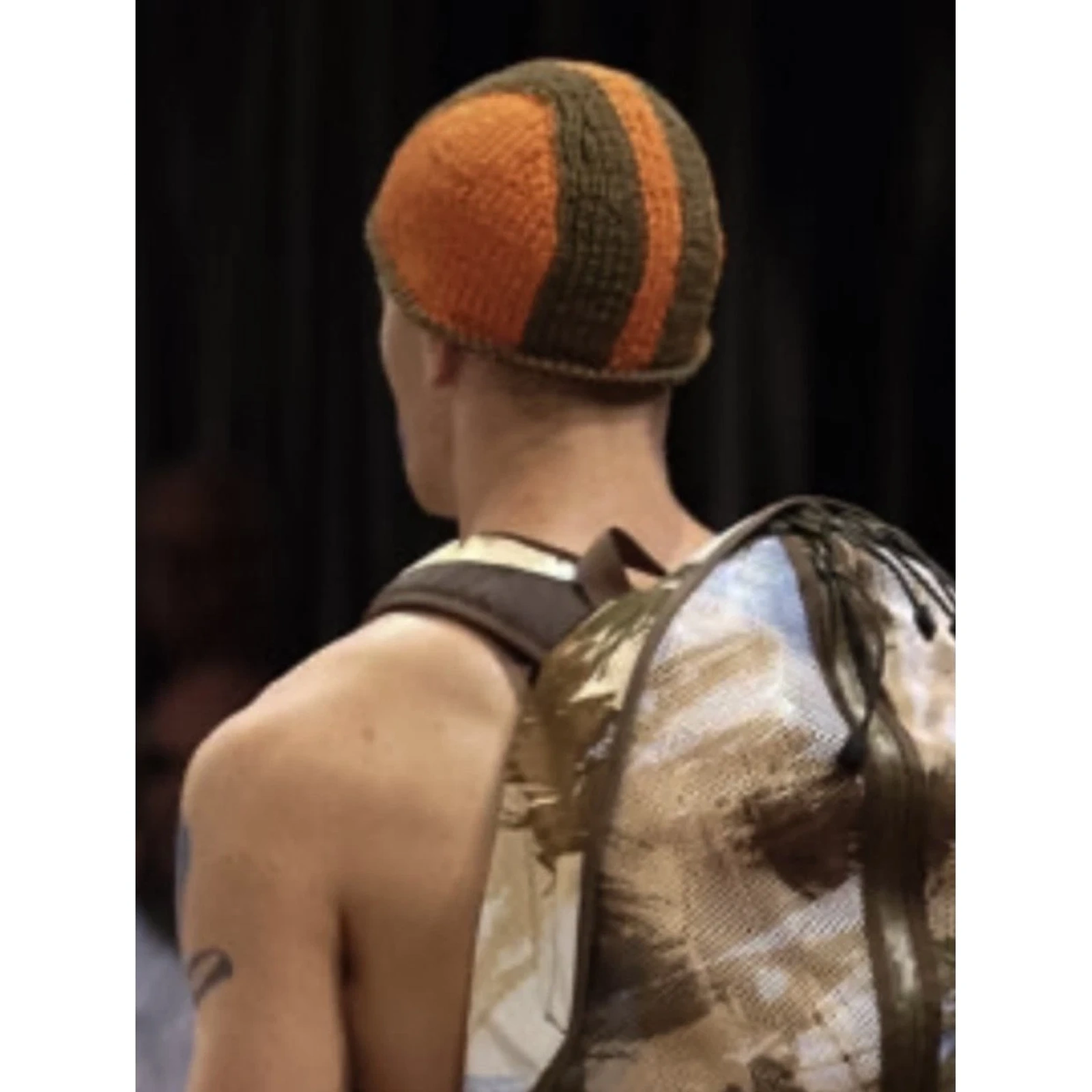 ISSEY MIYAKE Chapeau / bonnet Marine vintage, passéist — photo 8
