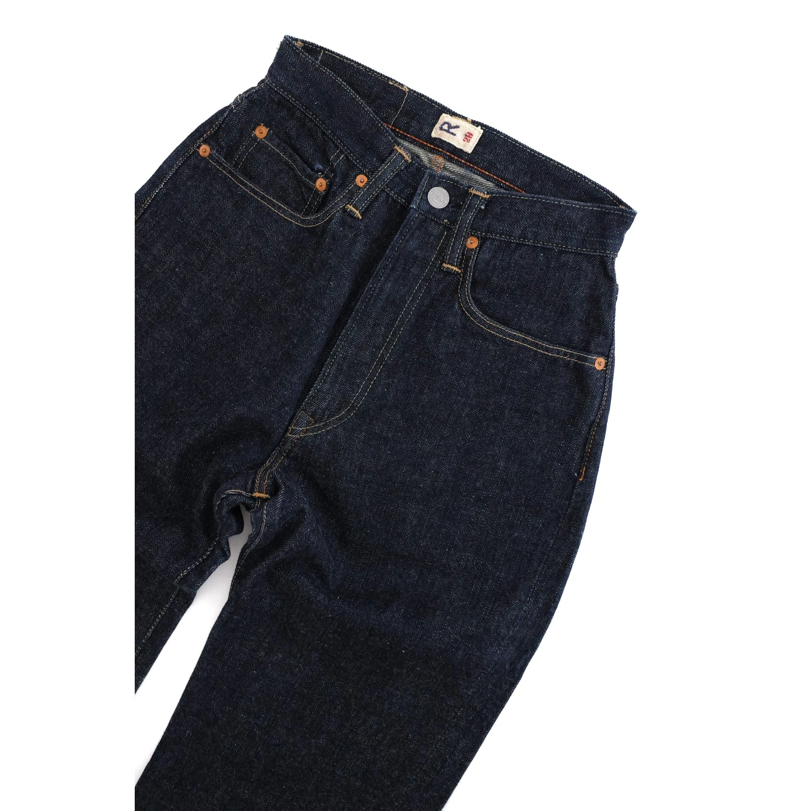 45RPM Jean slim Marine vintage, passéist — photo 2