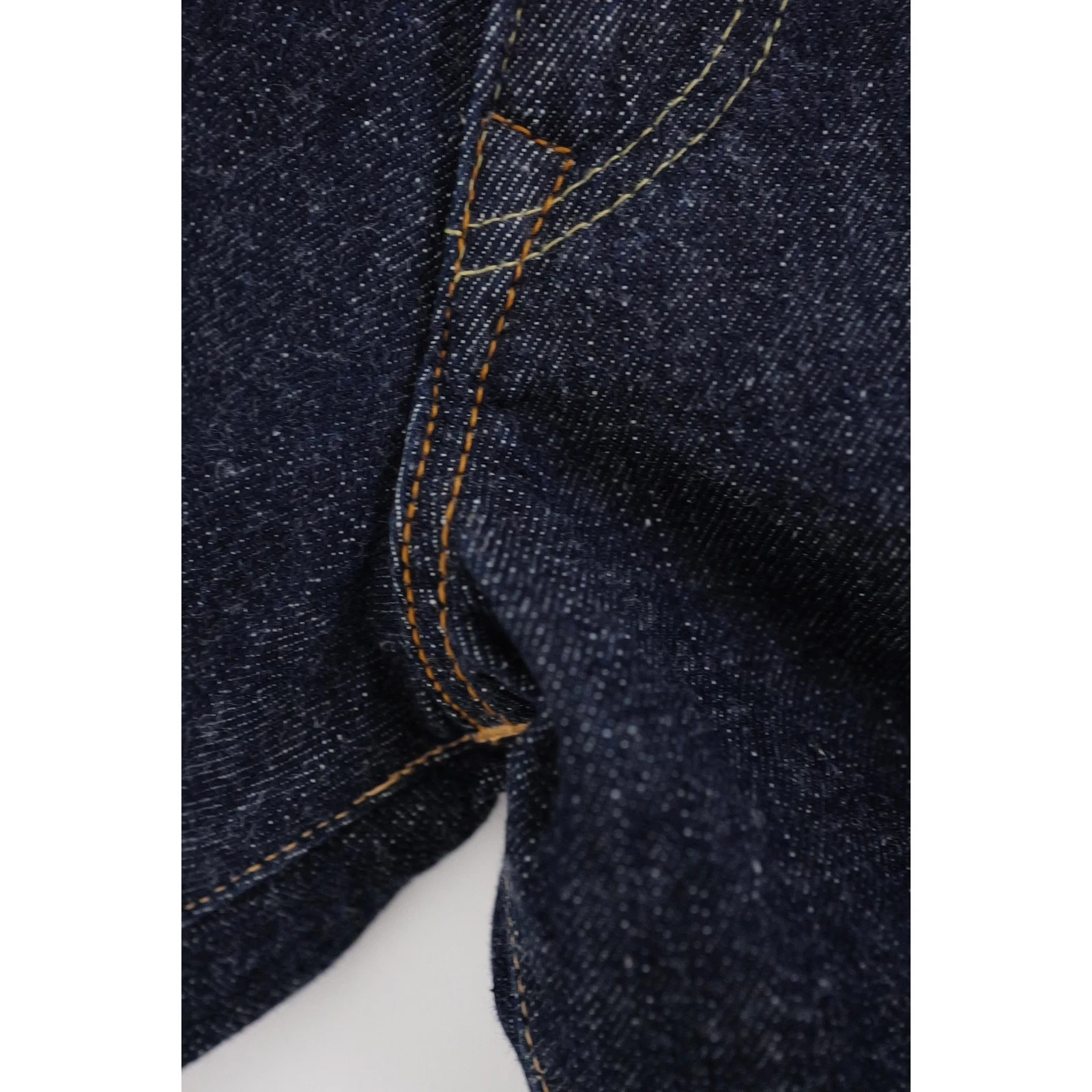 45RPM Jean slim Marine vintage, passéist — photo 6