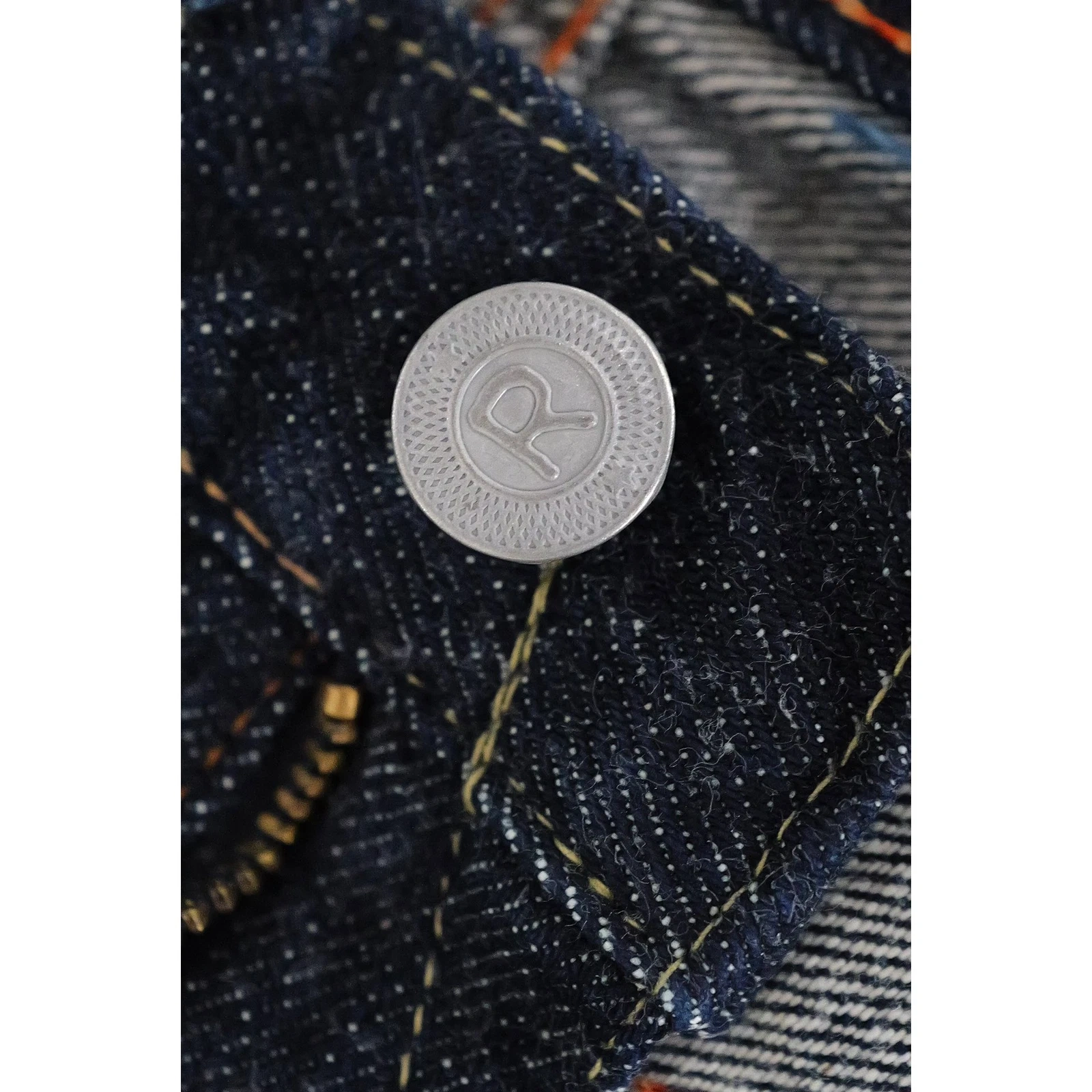 45RPM Jean slim Marine vintage, passéist — photo 9