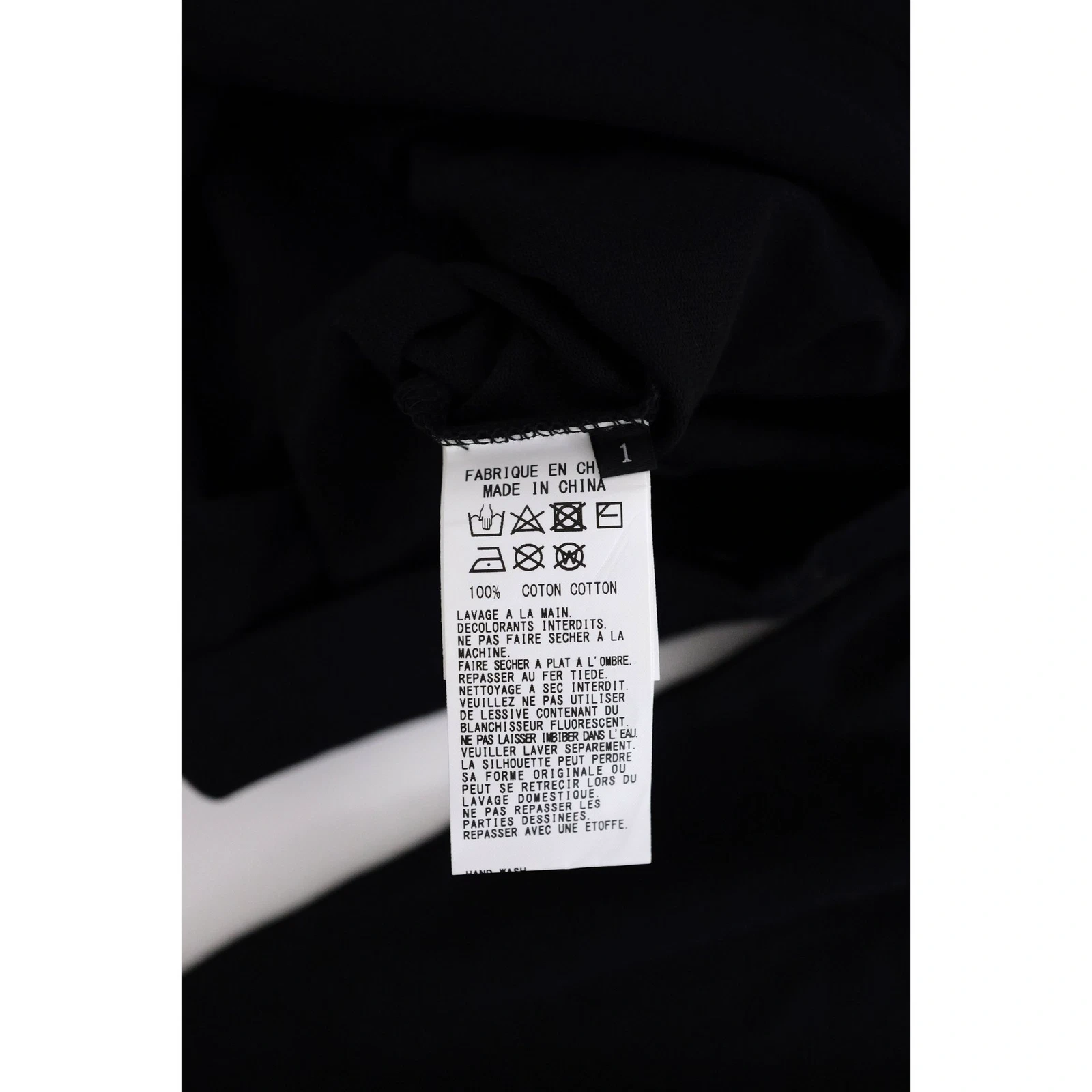 YOHJI YAMAMOTO Tee shirt Noir vintage, passéist — photo 6
