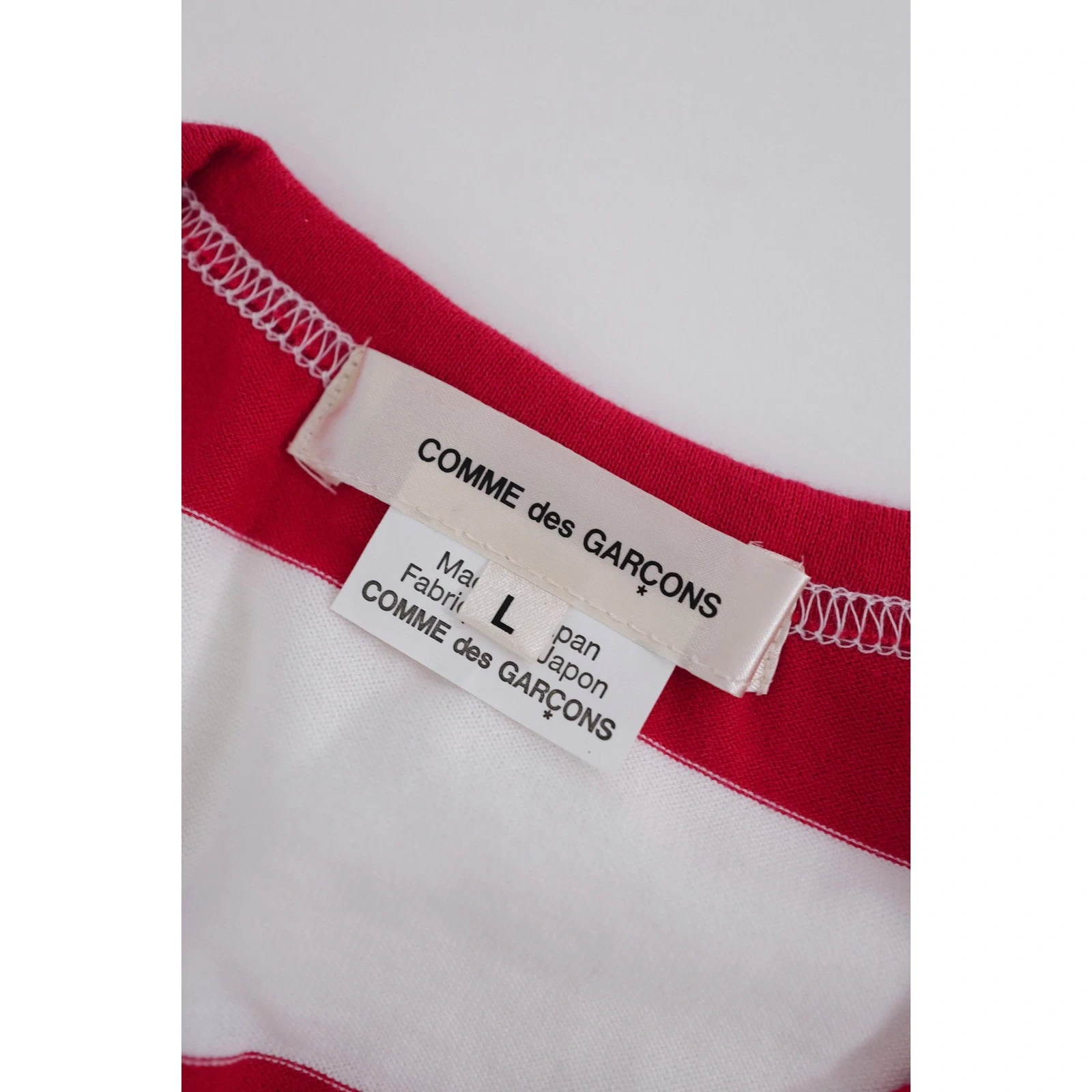 COMME DES GARÇONS Tee shirt Rouge vintage, passéist — photo 8