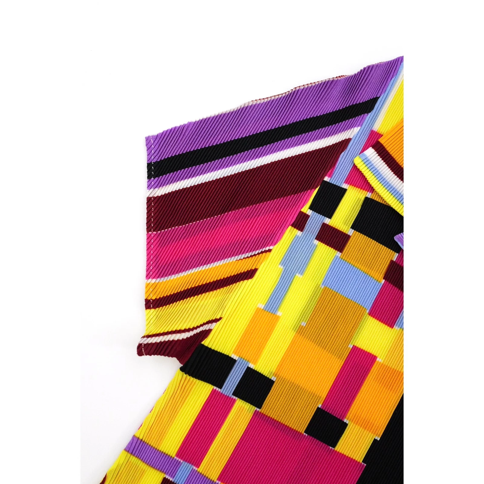 ISSEY MIYAKE Polo Multicolore vintage, passéist — photo 4