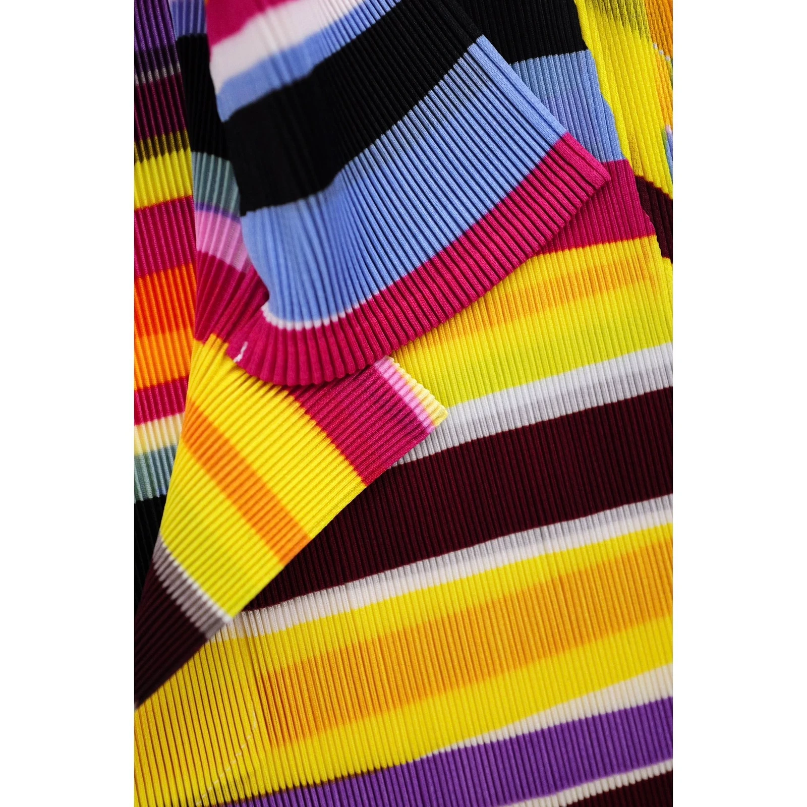 ISSEY MIYAKE Polo Multicolore vintage, passéist — photo 5
