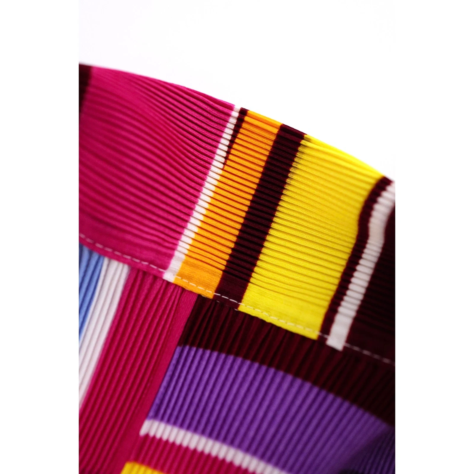 ISSEY MIYAKE Polo Multicolore vintage, passéist — photo 7