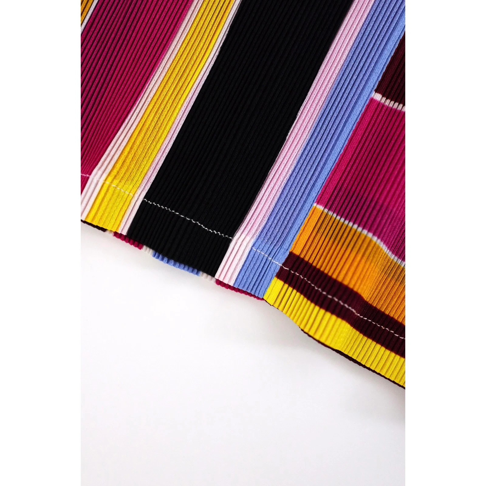 ISSEY MIYAKE Polo Multicolore vintage, passéist — photo 10