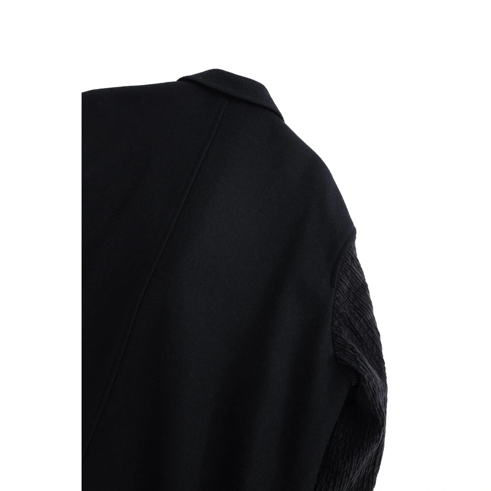 YOHJI YAMAMOTO Blouson en laine Noir vintage, passéist — photo 15