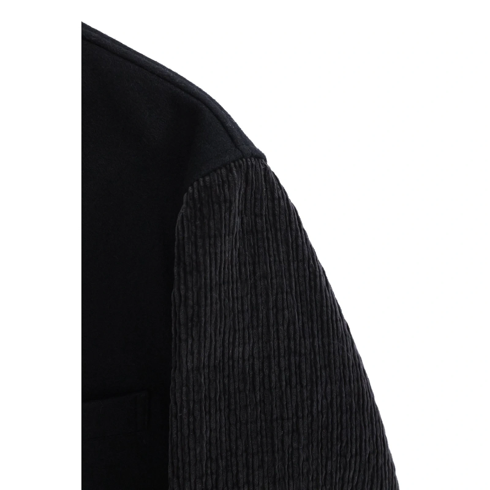 YOHJI YAMAMOTO Blouson en laine Noir vintage, passéist — photo 3