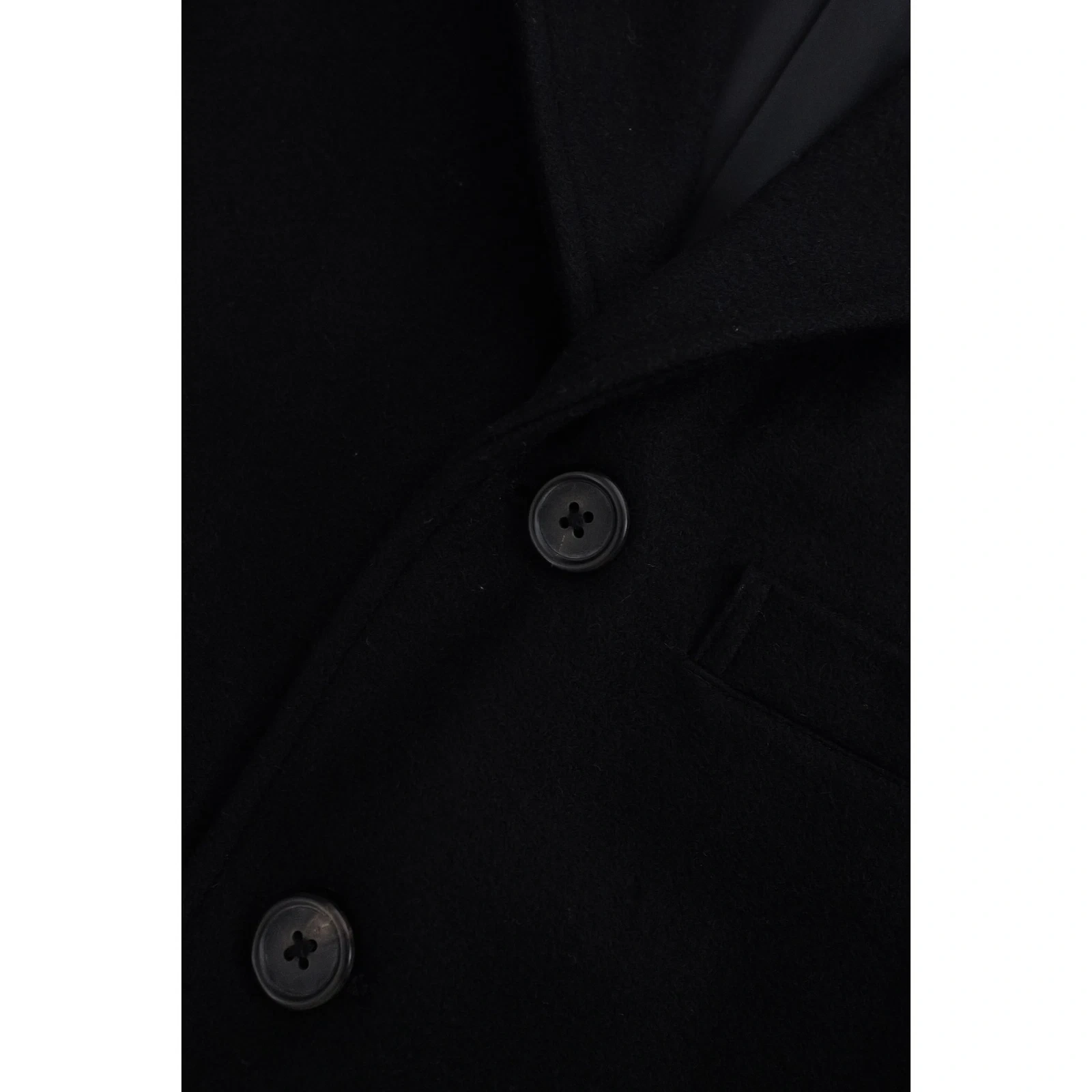 YOHJI YAMAMOTO Blouson en laine Noir vintage, passéist — photo 6