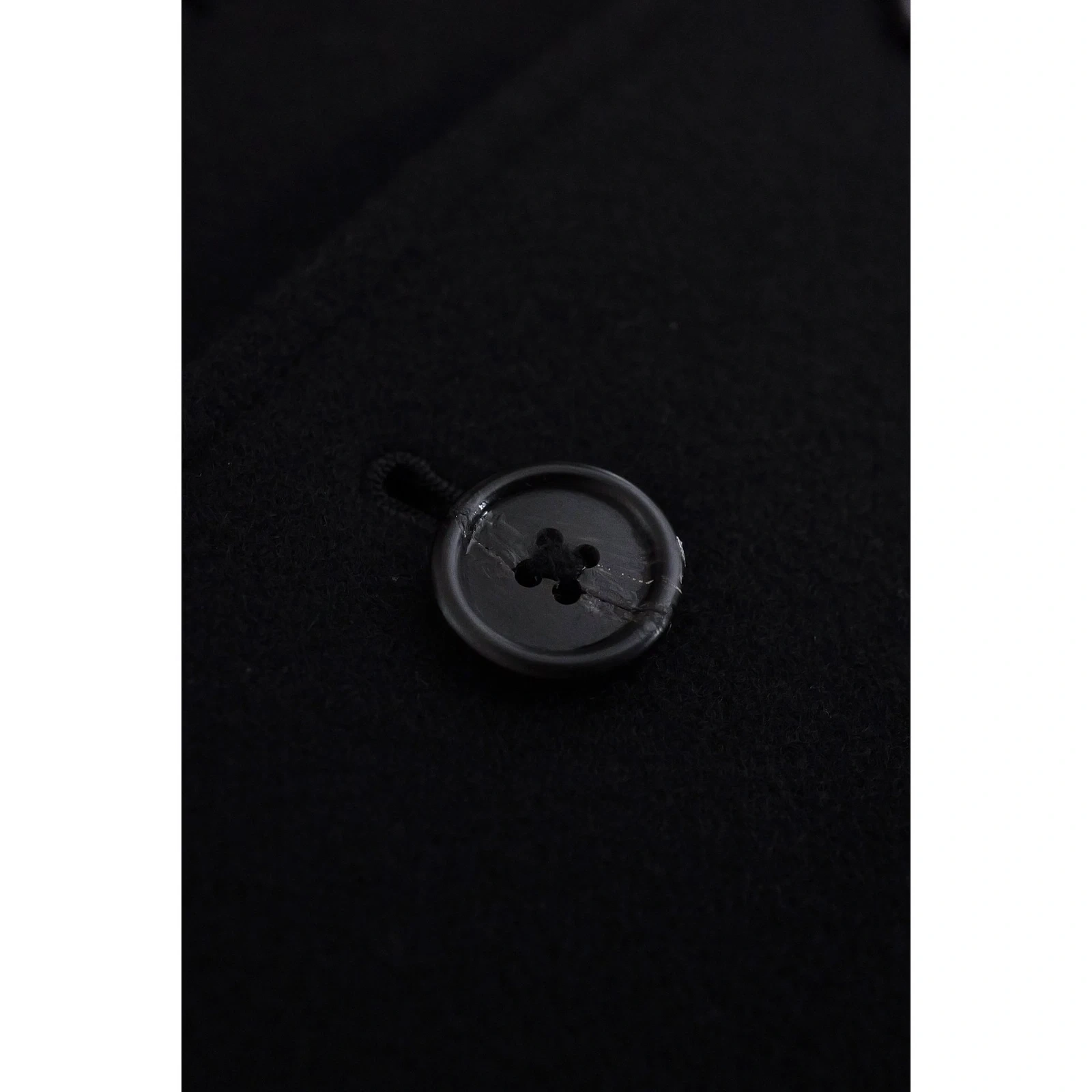 YOHJI YAMAMOTO Blouson en laine Noir vintage, passéist — photo 7