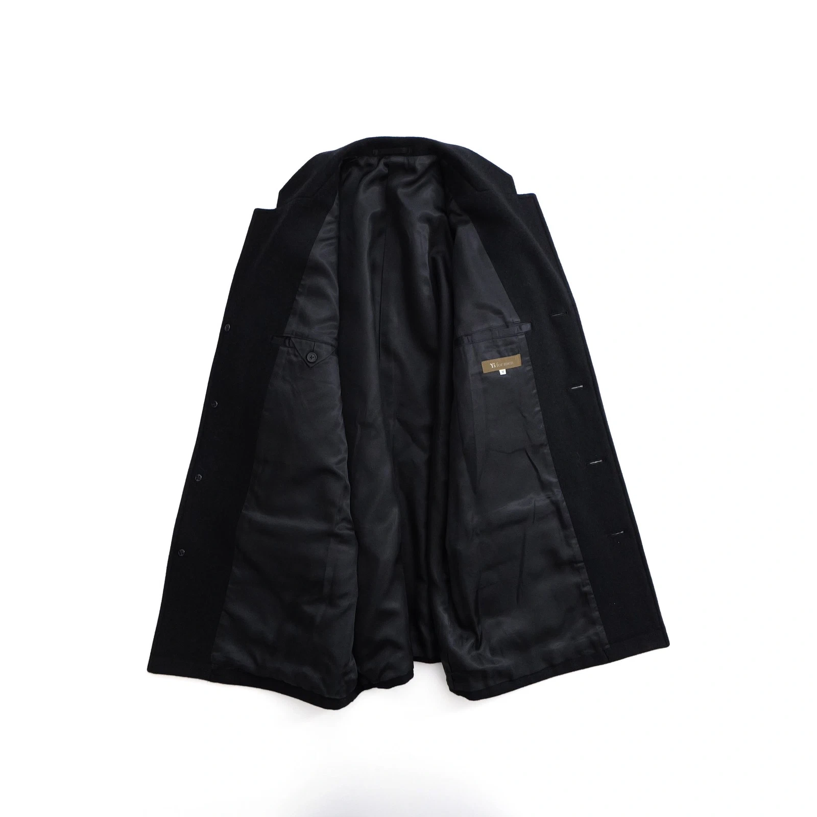 YOHJI YAMAMOTO Blouson en laine Noir vintage, passéist — photo 8