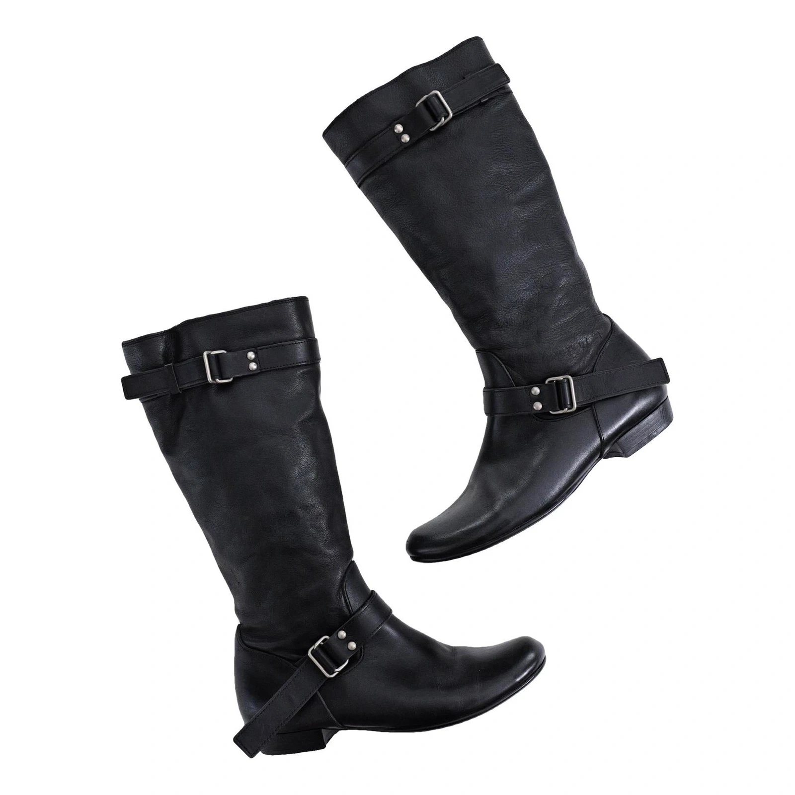 YOHJI YAMAMOTO Bottes en cuir Noir vintage, passéist — photo 1