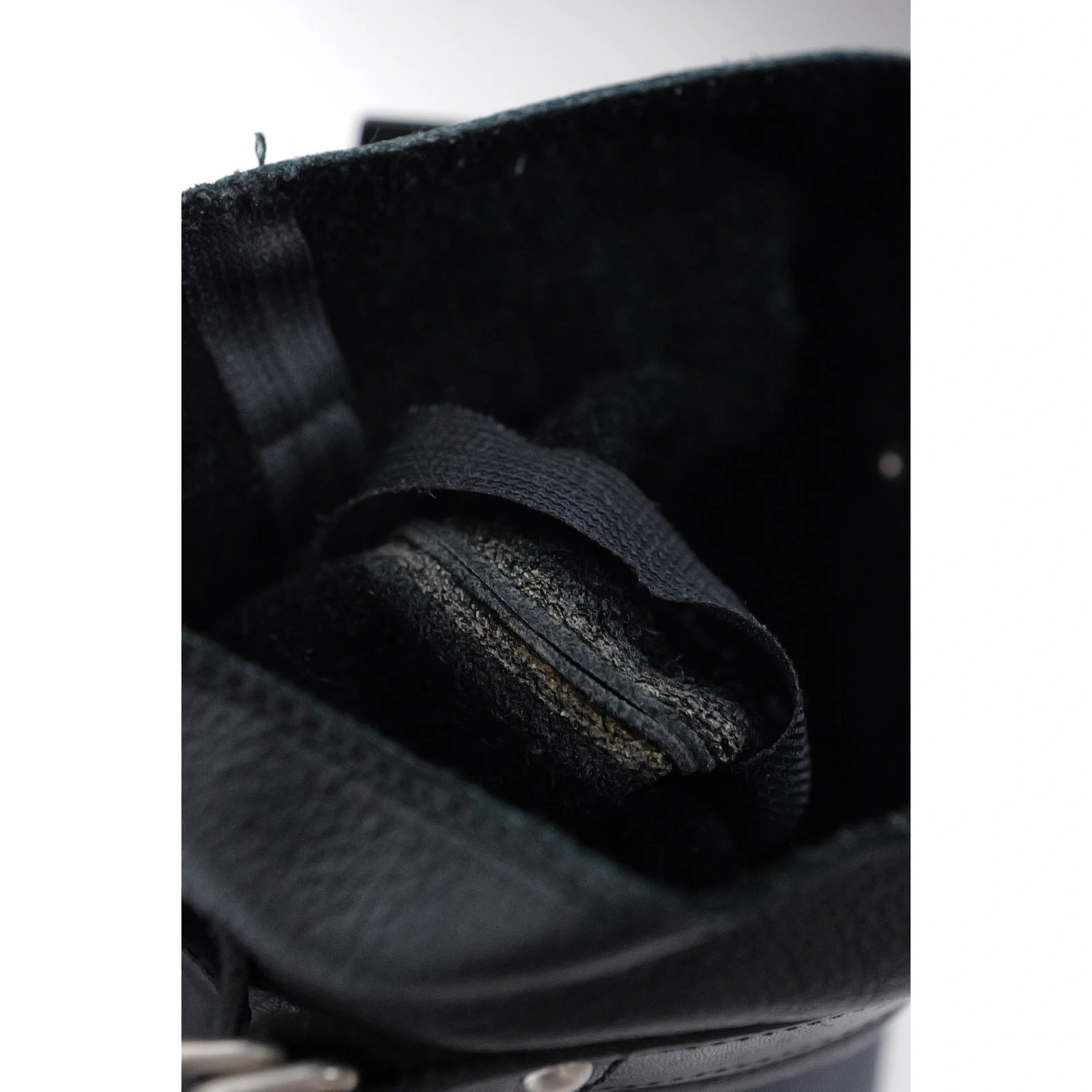 YOHJI YAMAMOTO Bottes en cuir Noir vintage, passéist — photo 15
